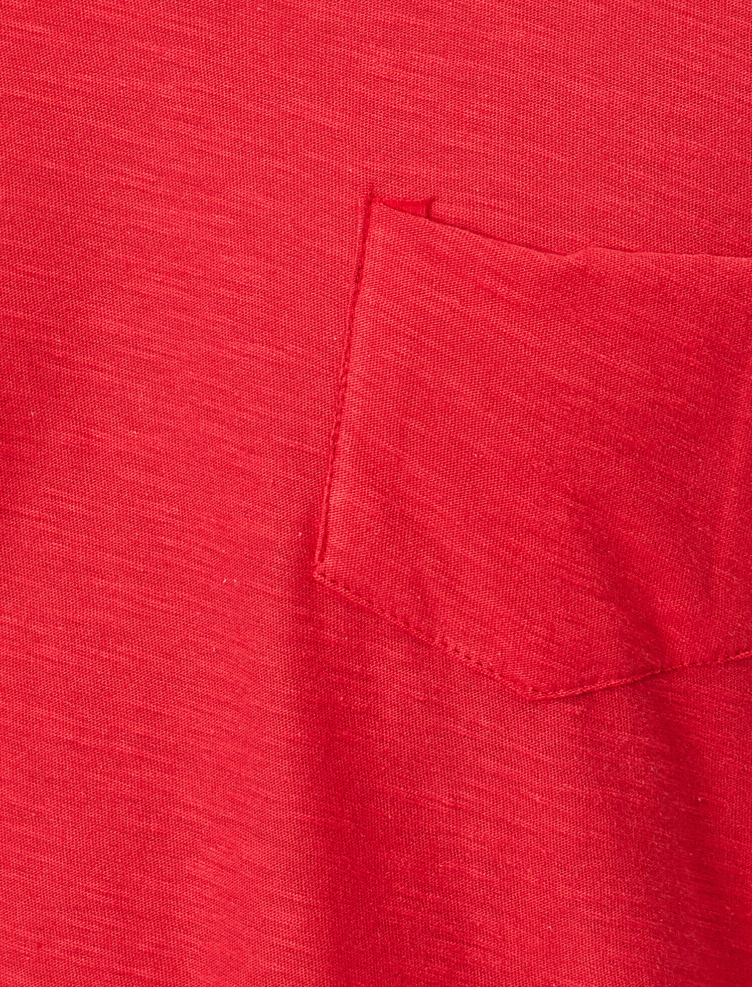 Basic Tişört V Yaka Kısa Kollu Cep Detaylı