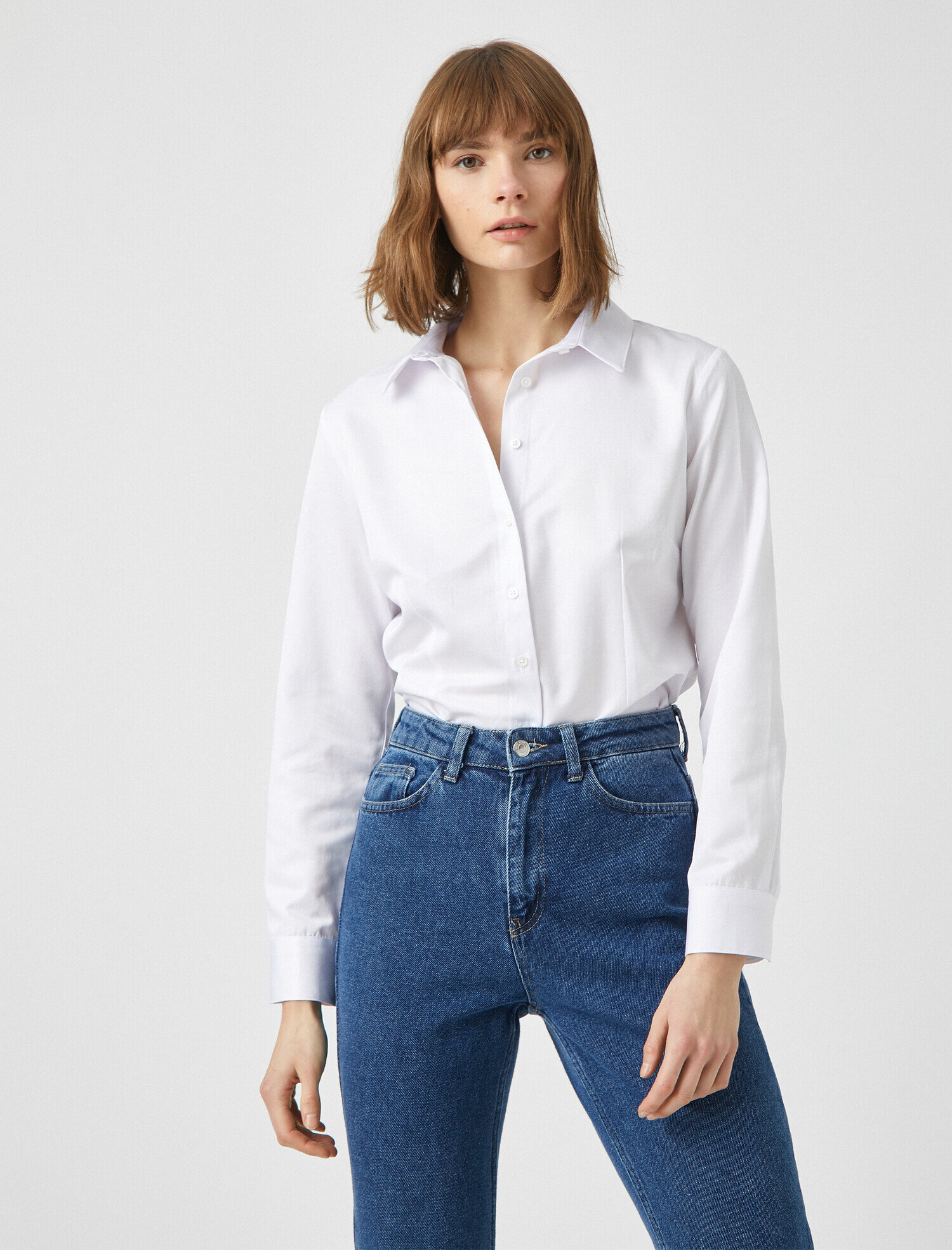   Poplin Gömlek Pamuklu Basic