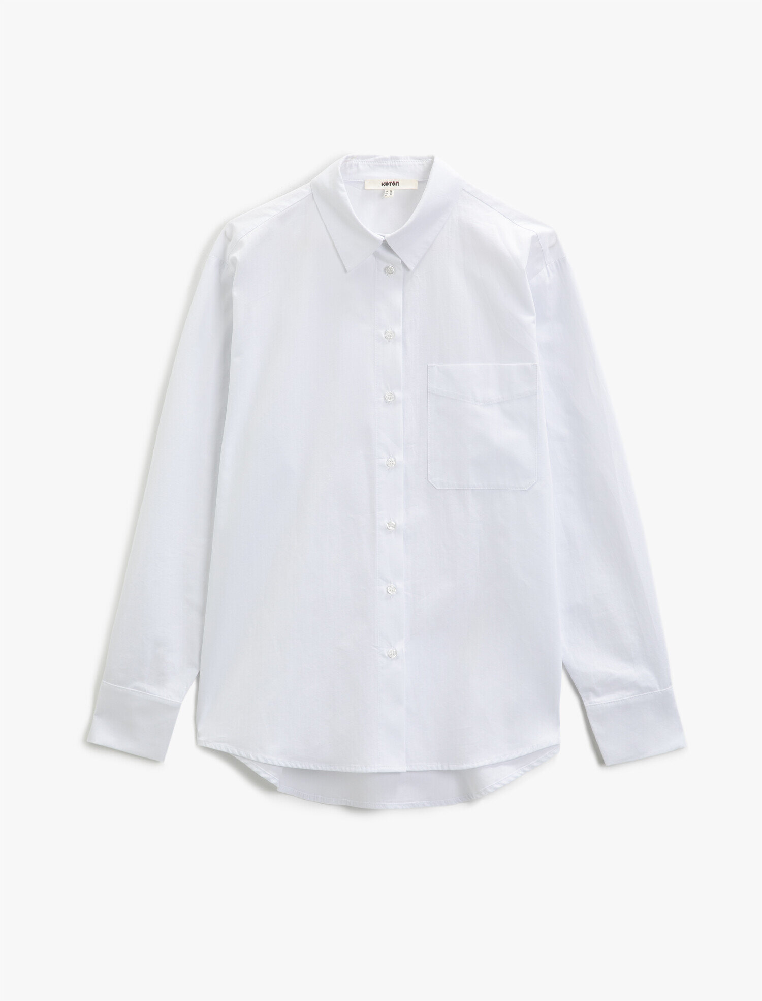 Poplin Pamuklu Gömlek Oversize