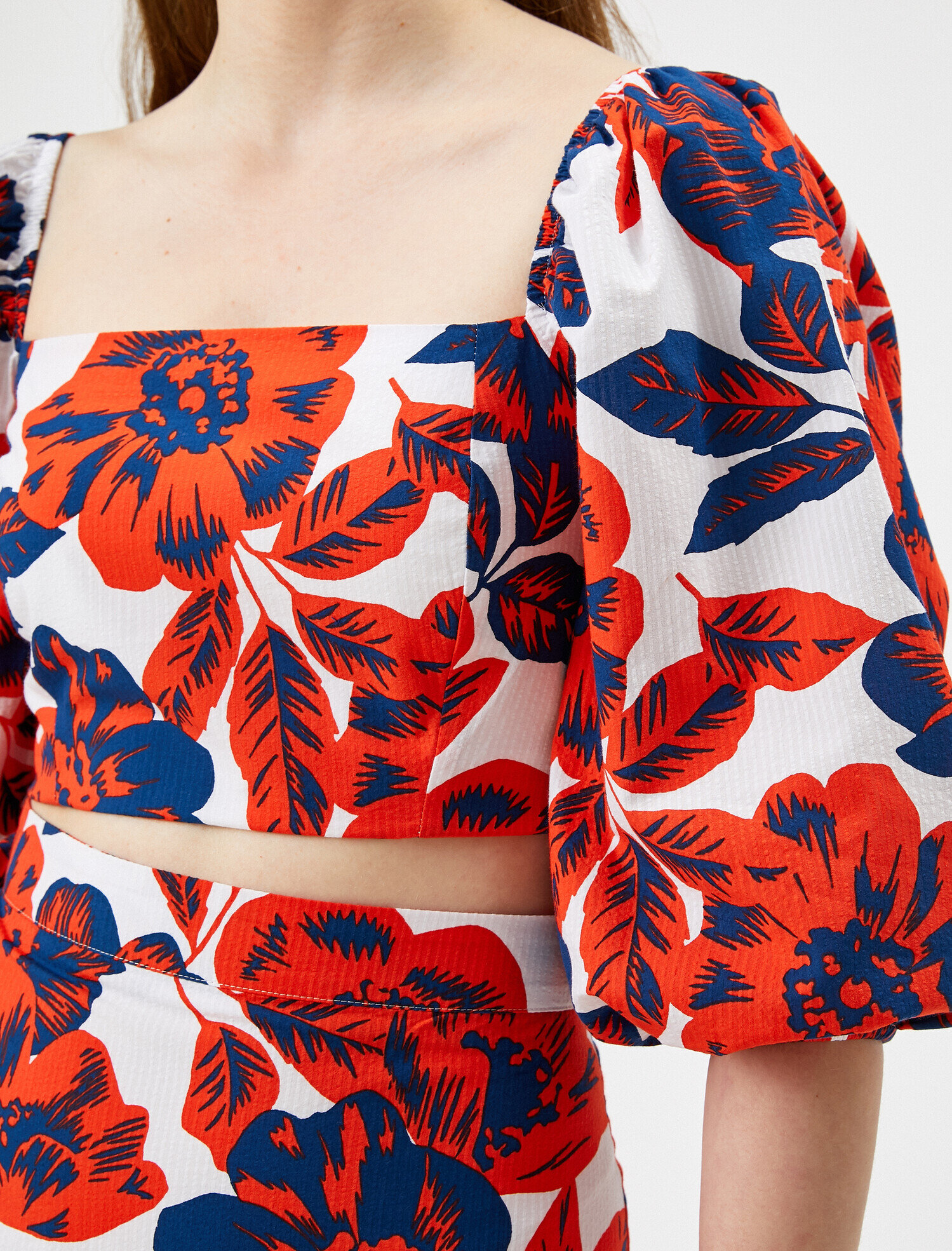   Çiçekli Bluz Pamuklu