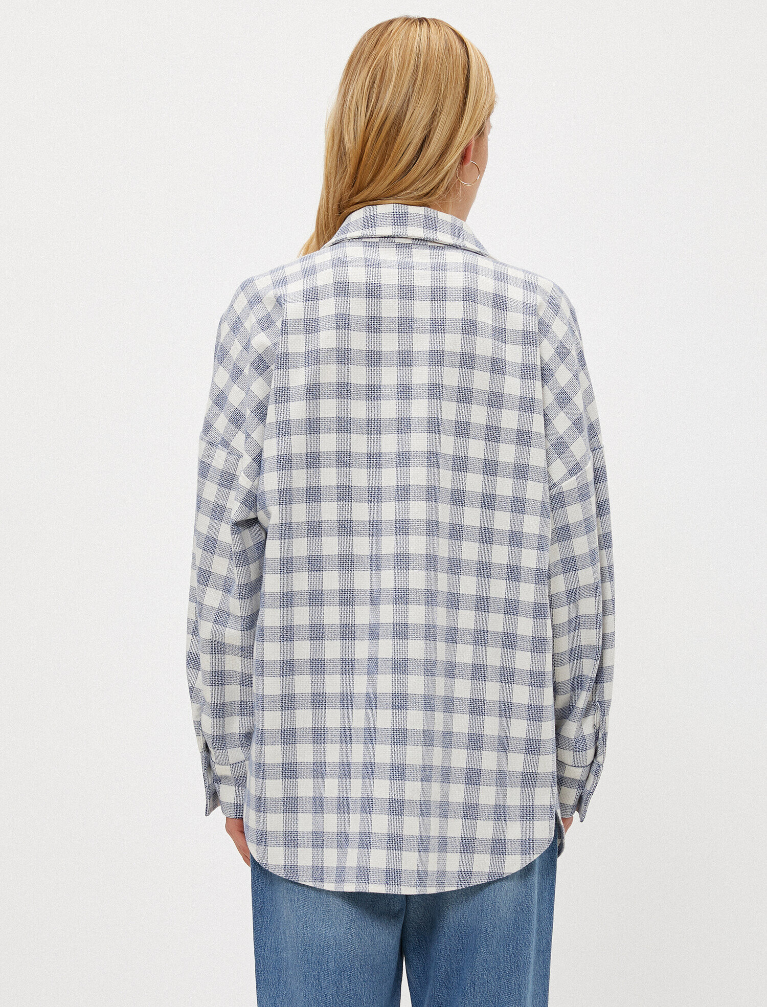   Kareli Gömlek Düğmeli Cepli