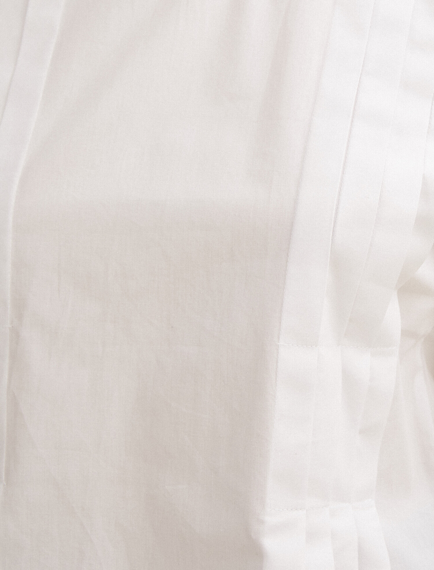   Poplin Bluz Bisiklet Yaka Uzun Kollu Pamuklu