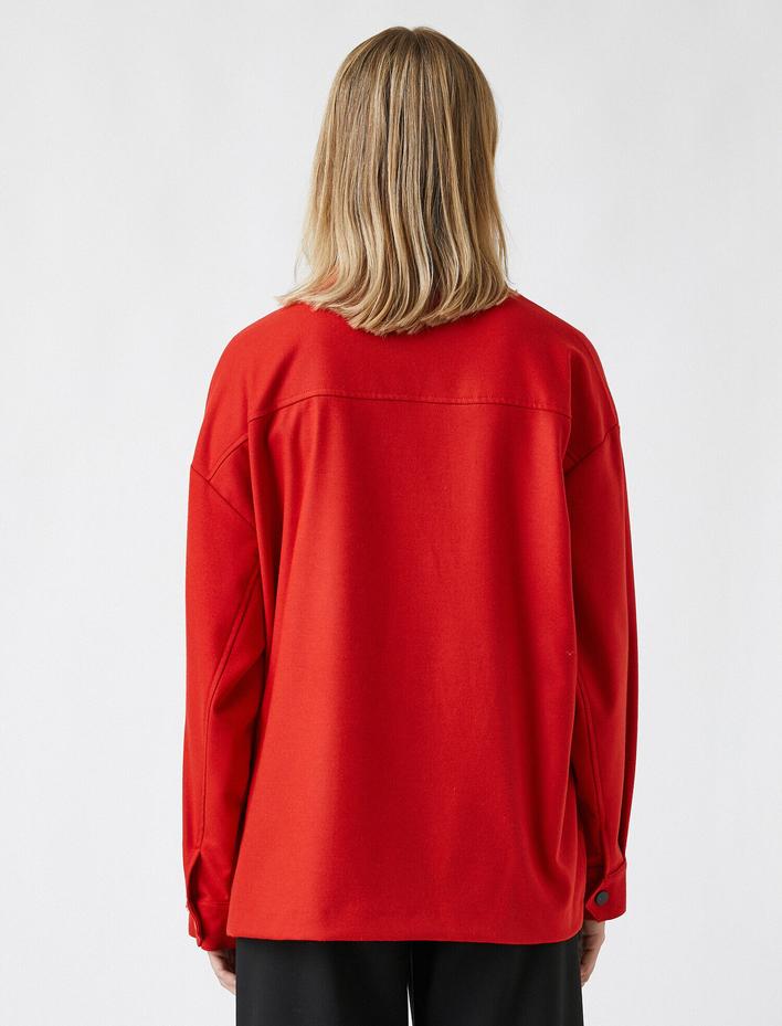  Çıtçıtlı Cepli Gömlek Ceket