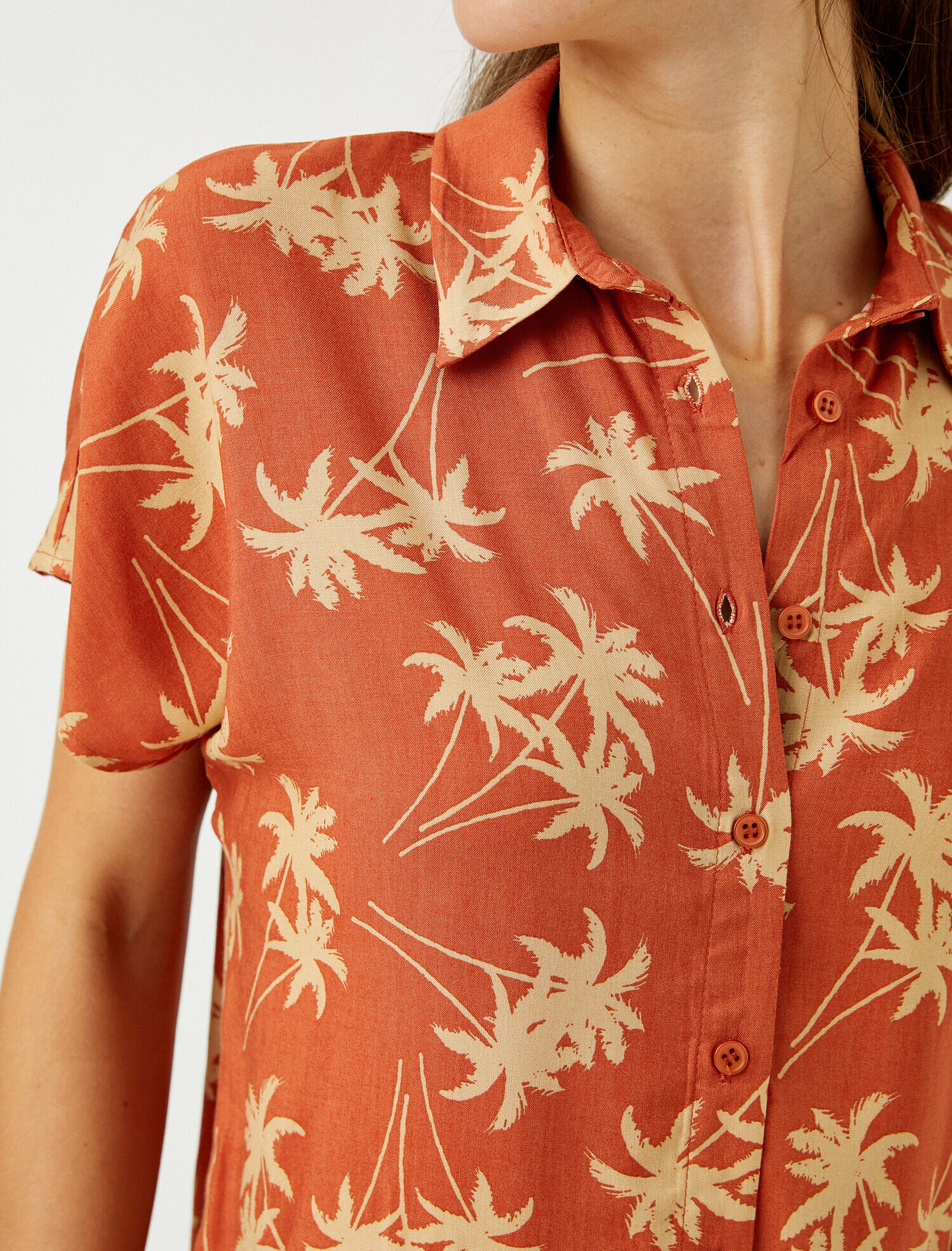   Desenli Kısa Kol Gömlek