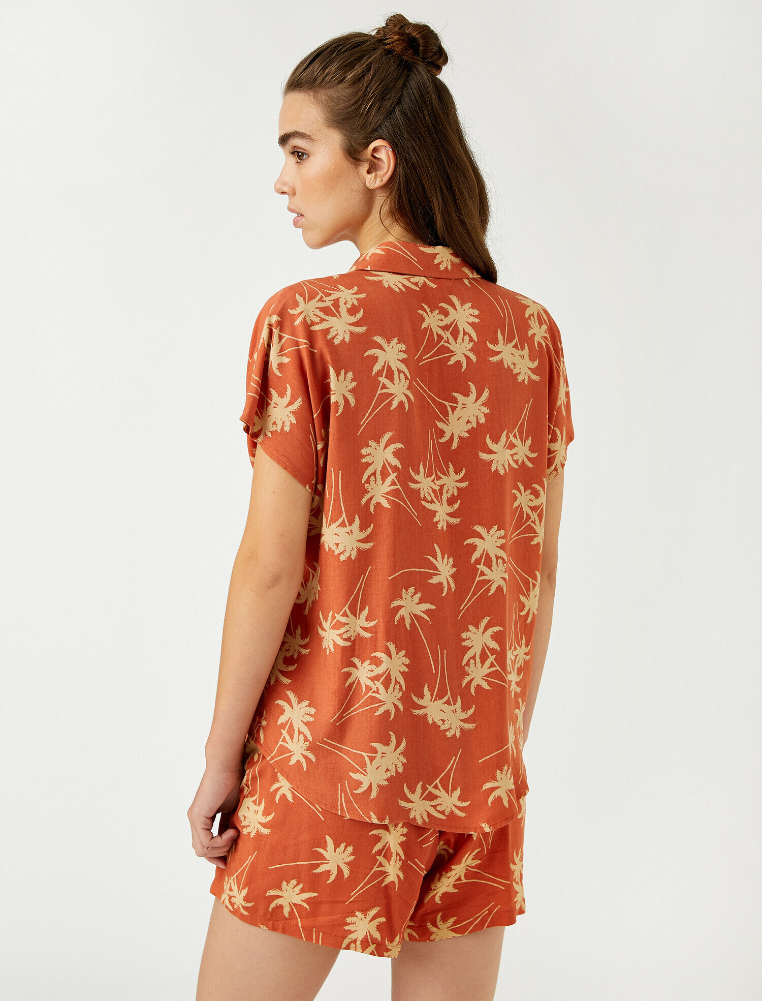   Desenli Kısa Kol Gömlek