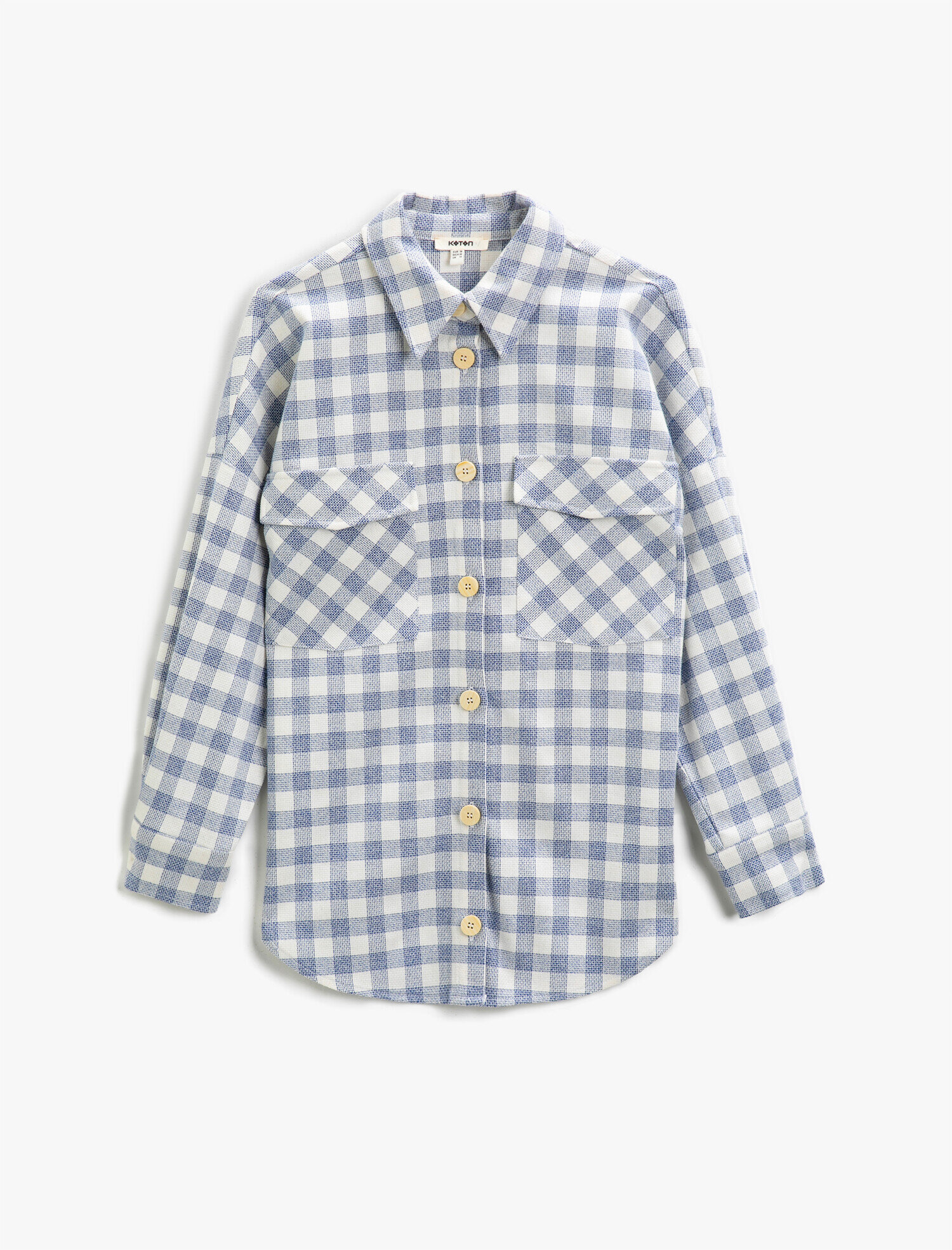   Kareli Gömlek Düğmeli Cepli