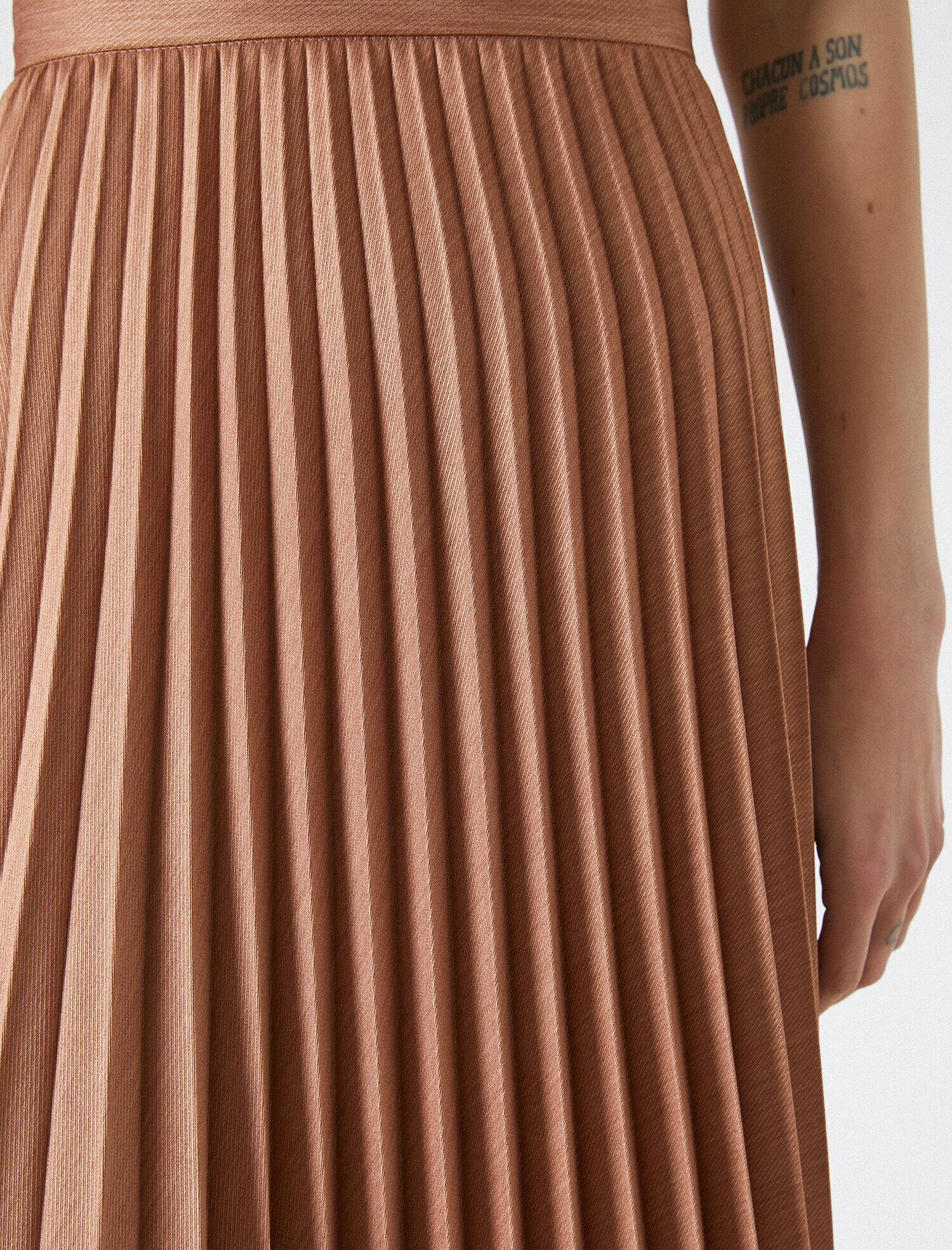   Pileli Etek Midi Boy