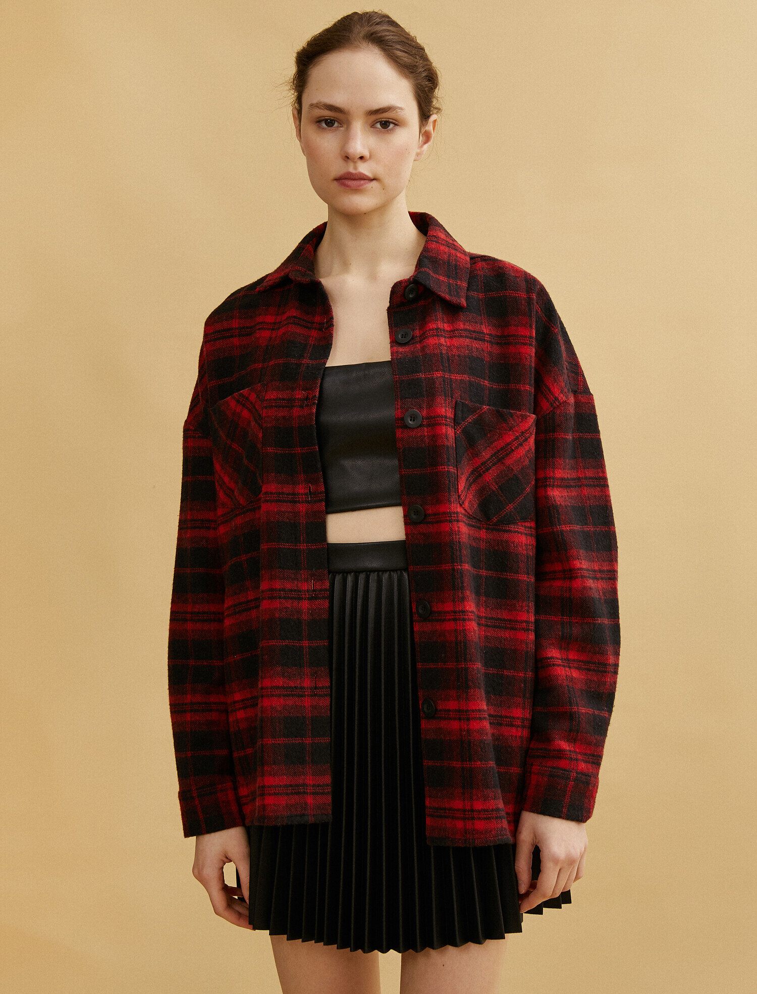   Pamuklu Oduncu Gömleği Oversize