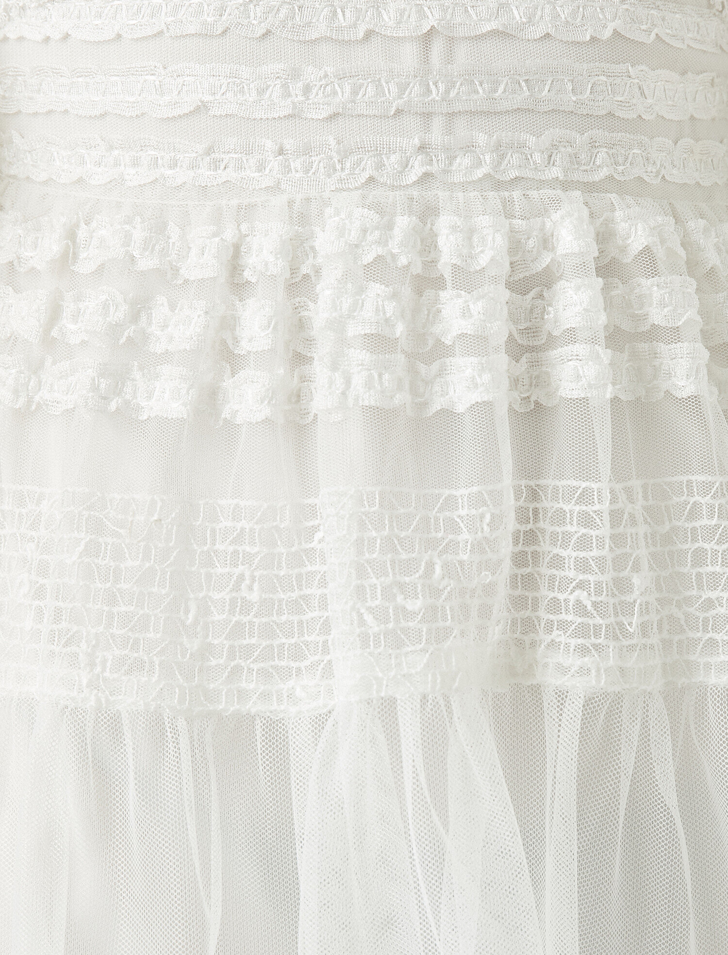   Dantel Detayli Tüllü Elbise