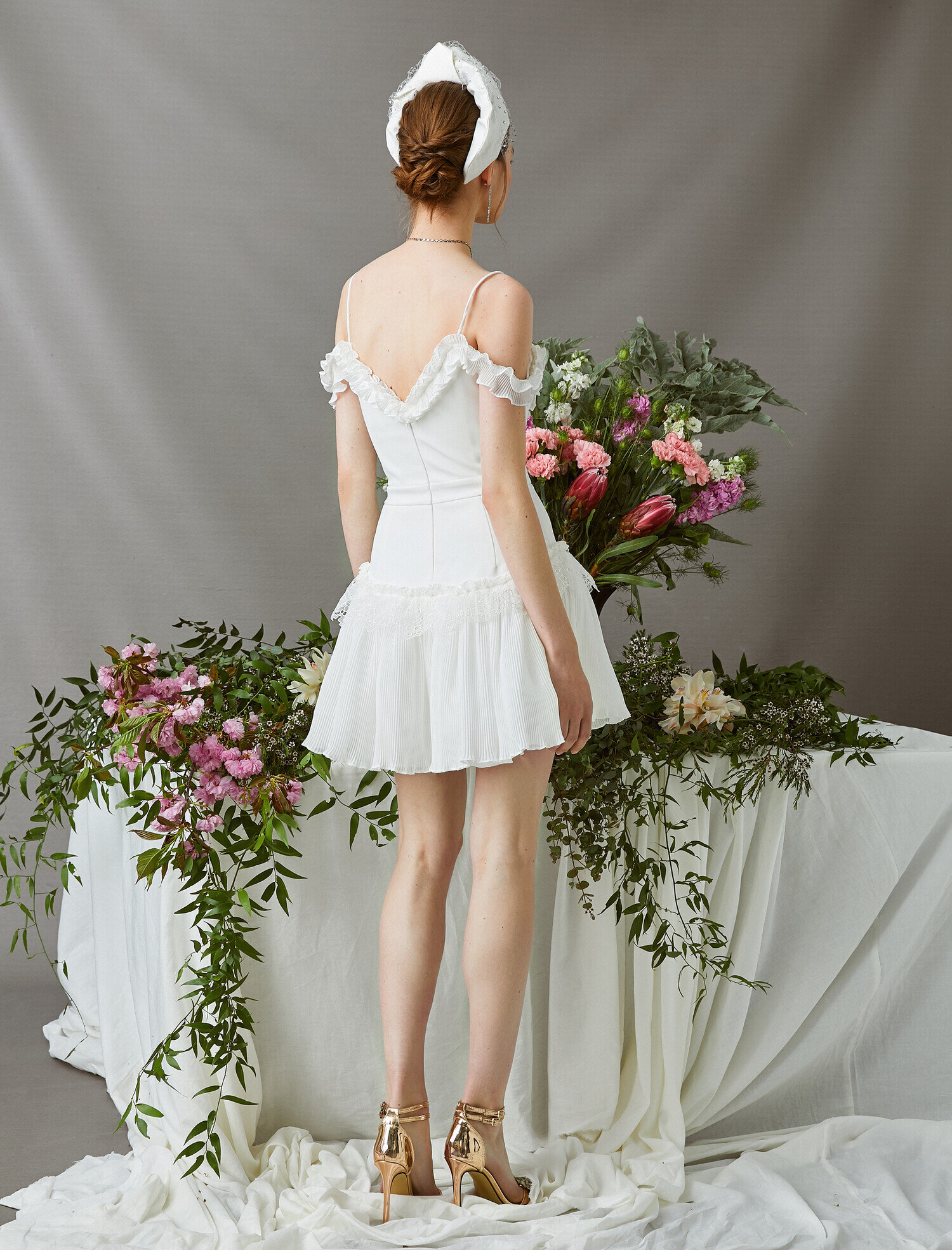   Dantelli Mini Elbise