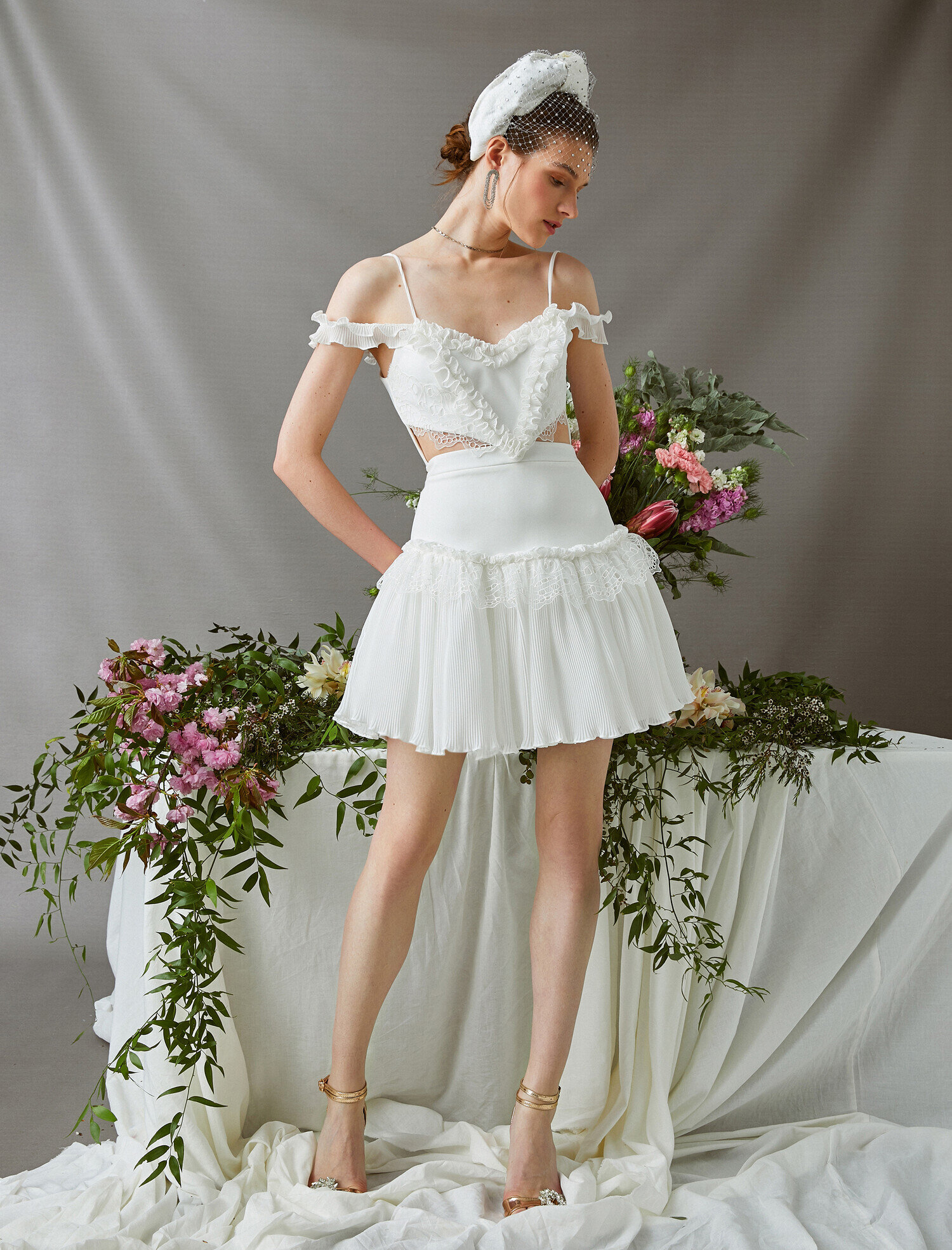   Dantelli Mini Elbise