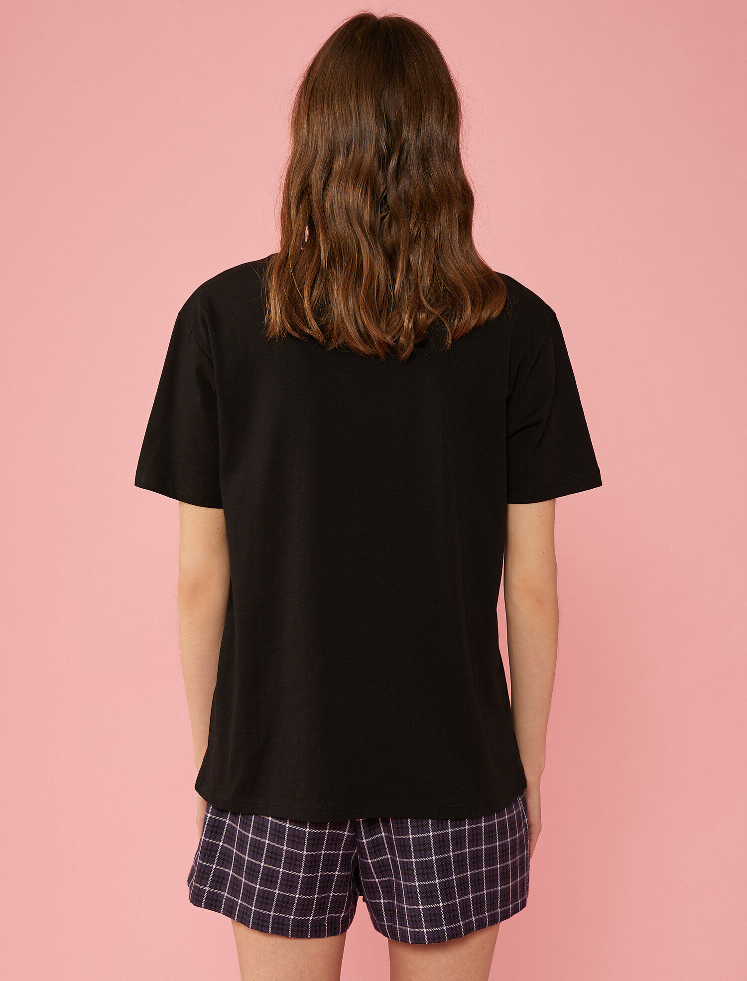   Baskılı Tişört Bisiklet Yaka Pamuklu