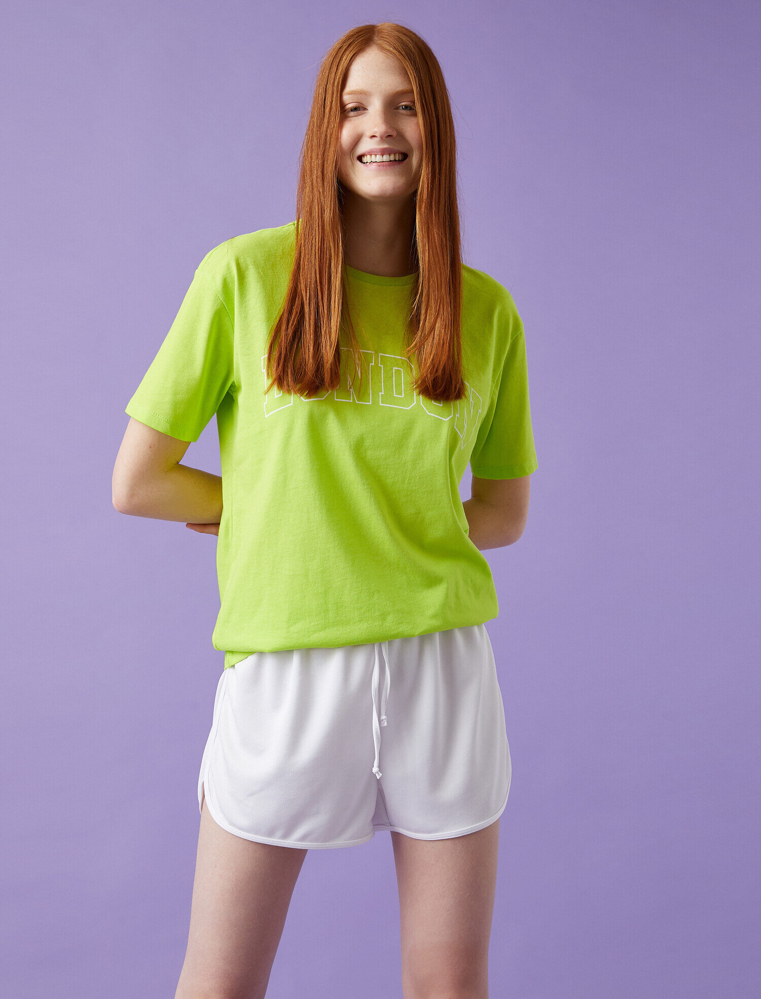   Yazılı Baskılı Tişört Bisiklet Yaka