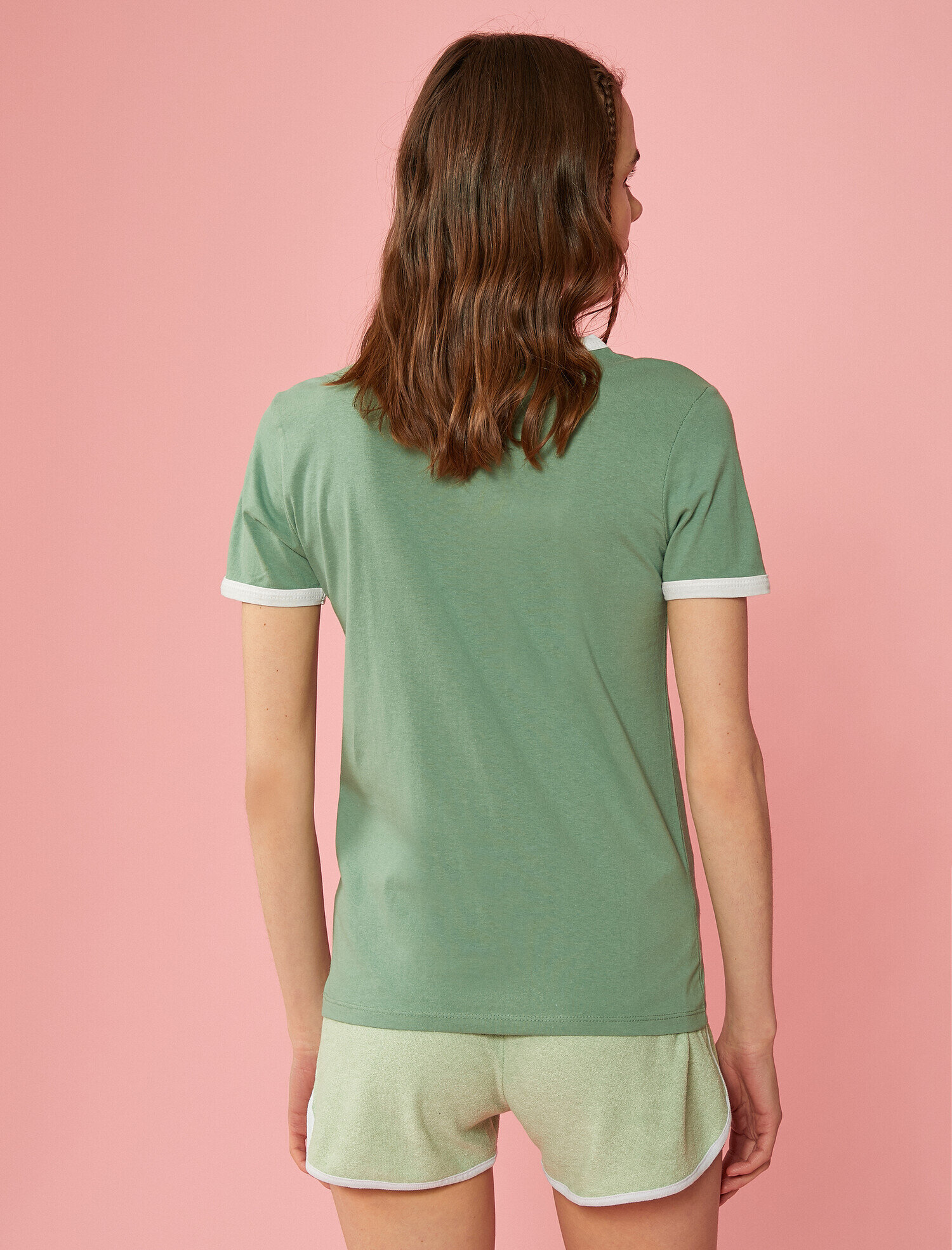   Sloganlı Tişört Pamuklu