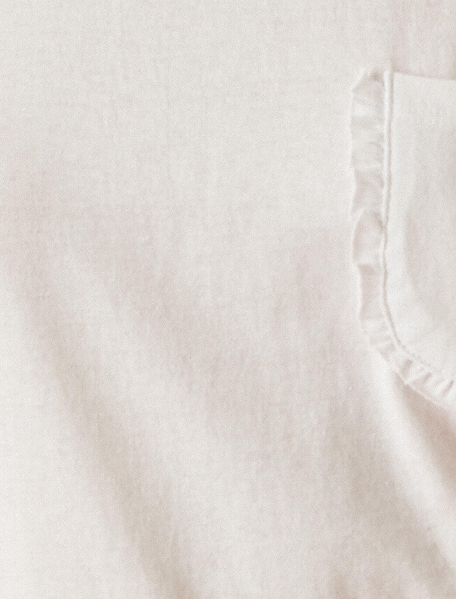   Cepli Tişört Fırfır Detaylı Bisiklet Yaka Pamuklu