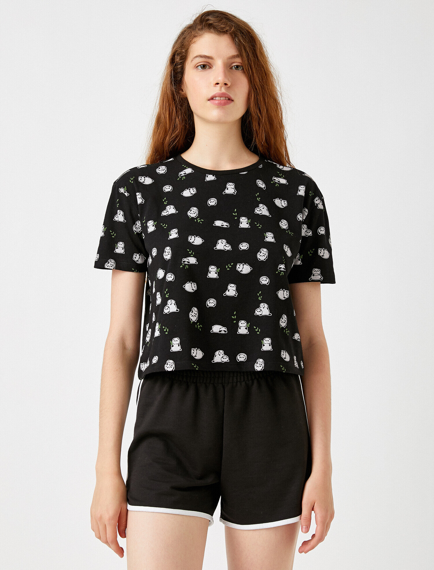   Desenli Tişört Pamuklu