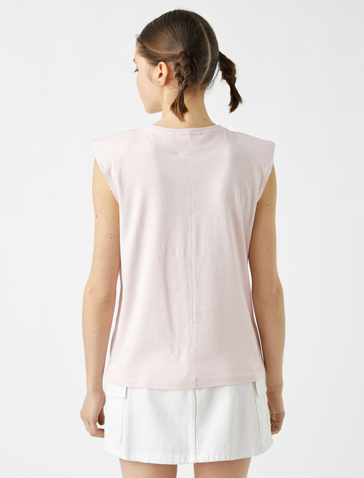   Pamuklu Bisiklet Yaka Kısa Kollu Vatkalı Tişört