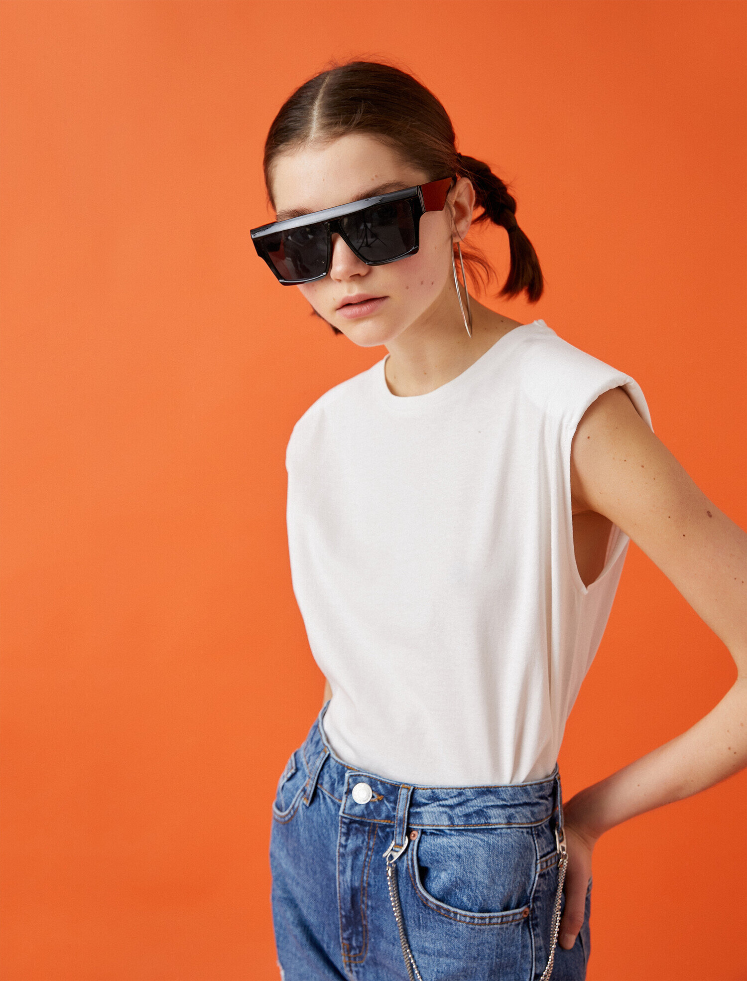   Pamuklu Bisiklet Yaka Kısa Kollu Vatkalı Tişört