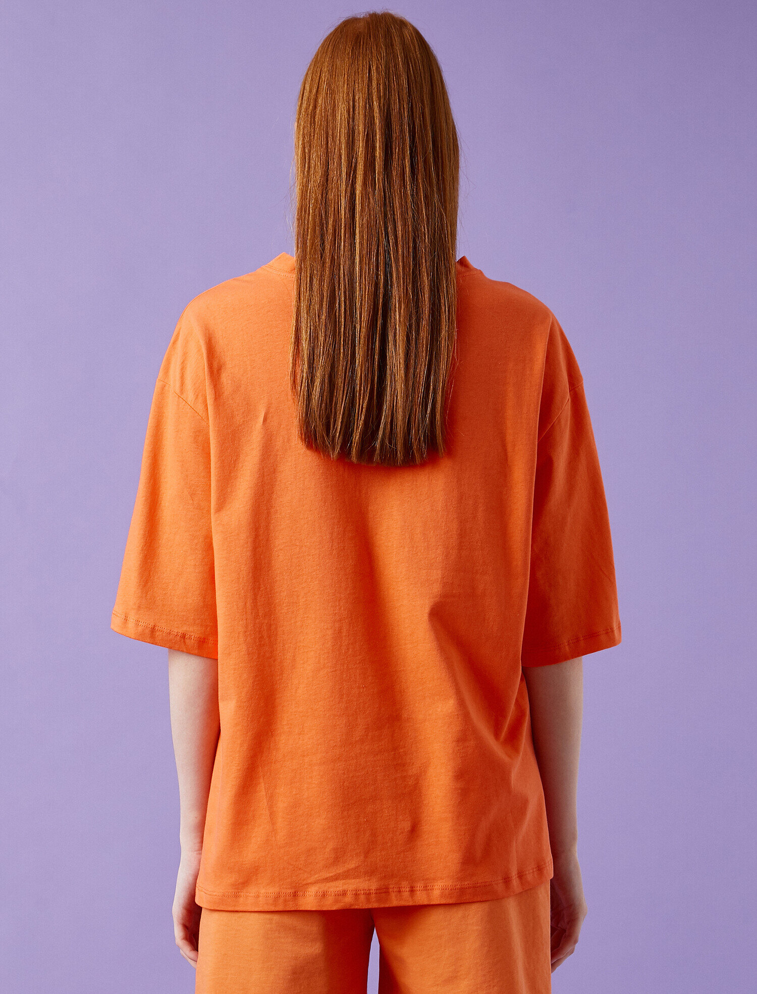   Baskılı Tişört Pamuklu Oversize