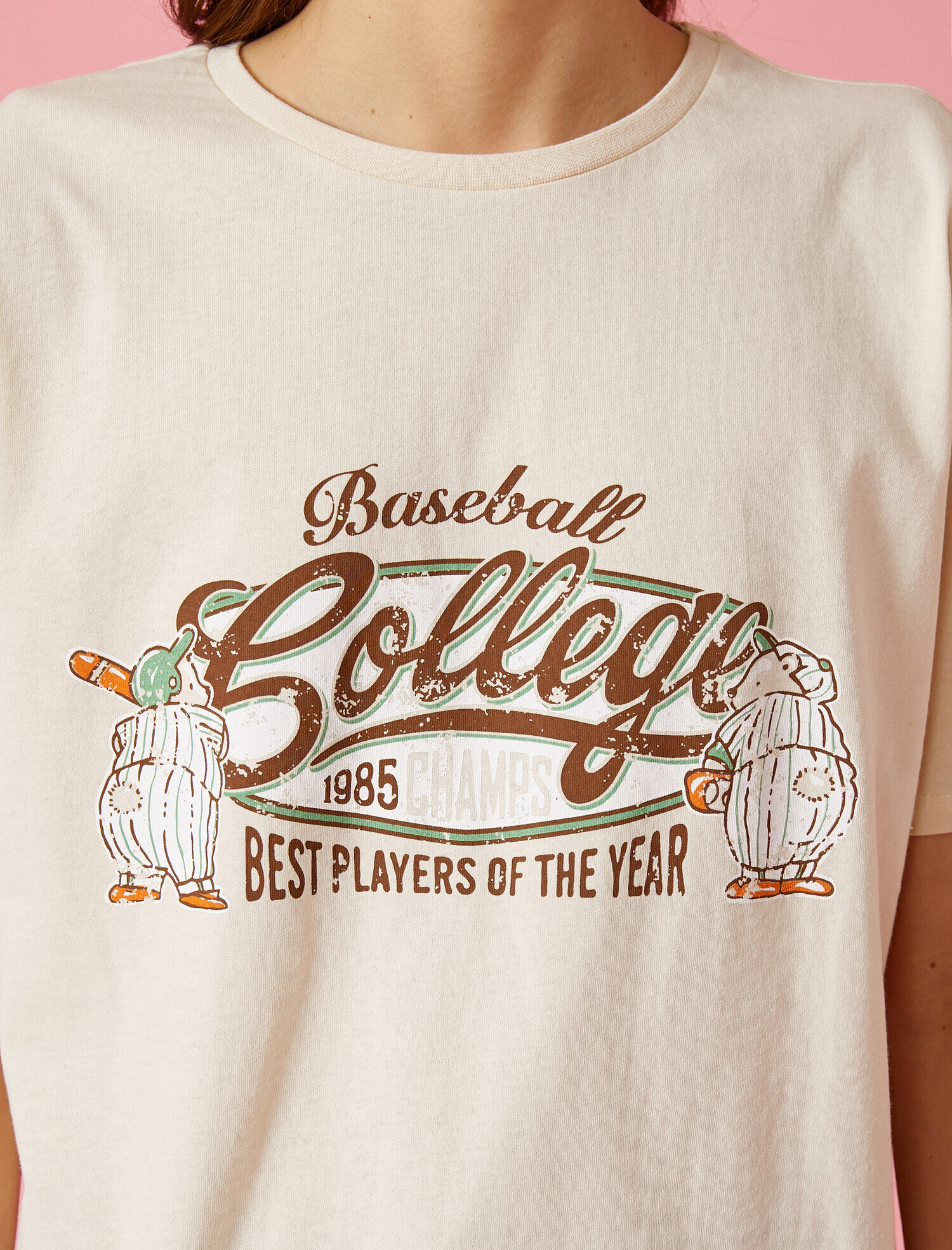   Yazılı Baskılı Tişört Pamuklu