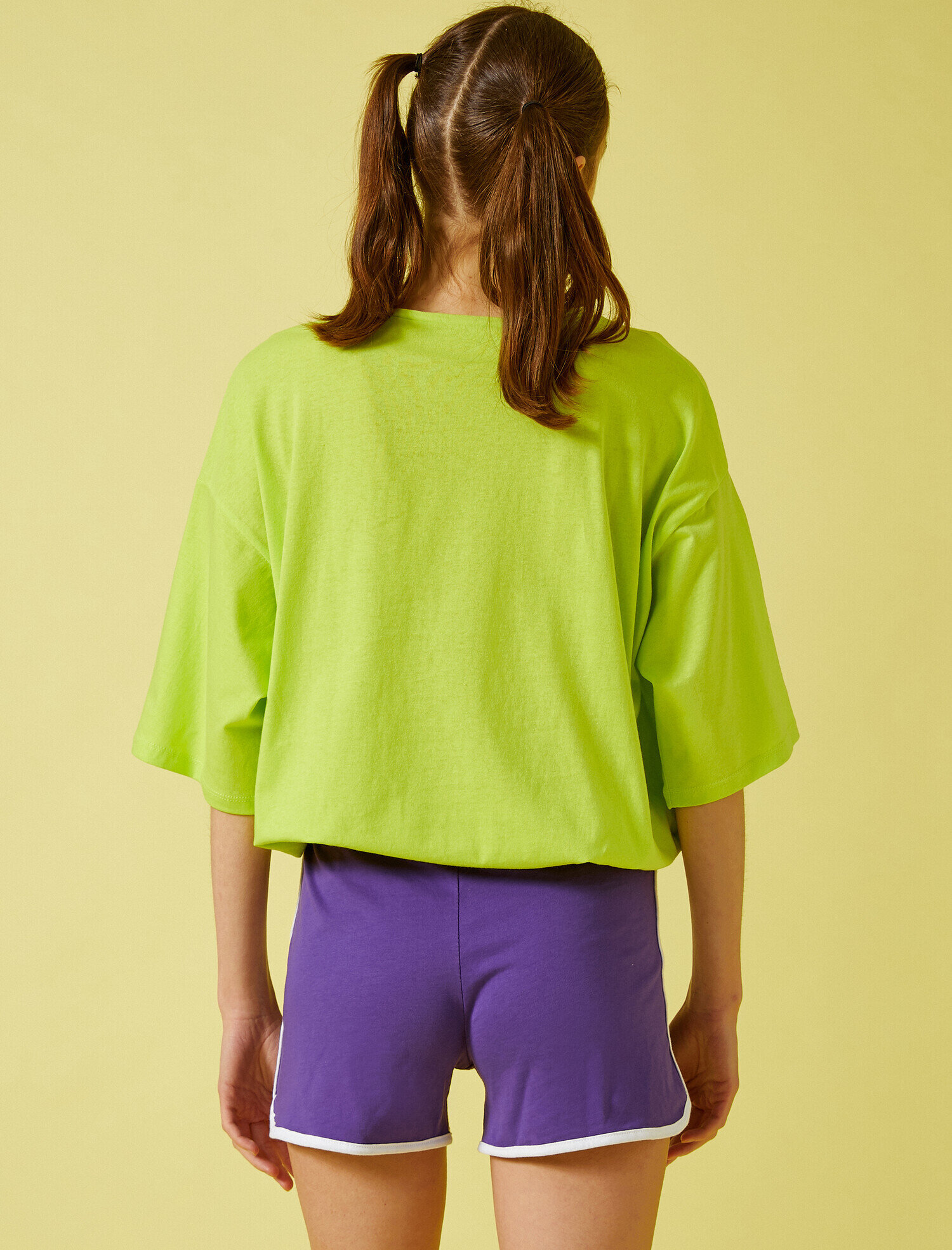   Oversize Tişört Yazılı Baskılı