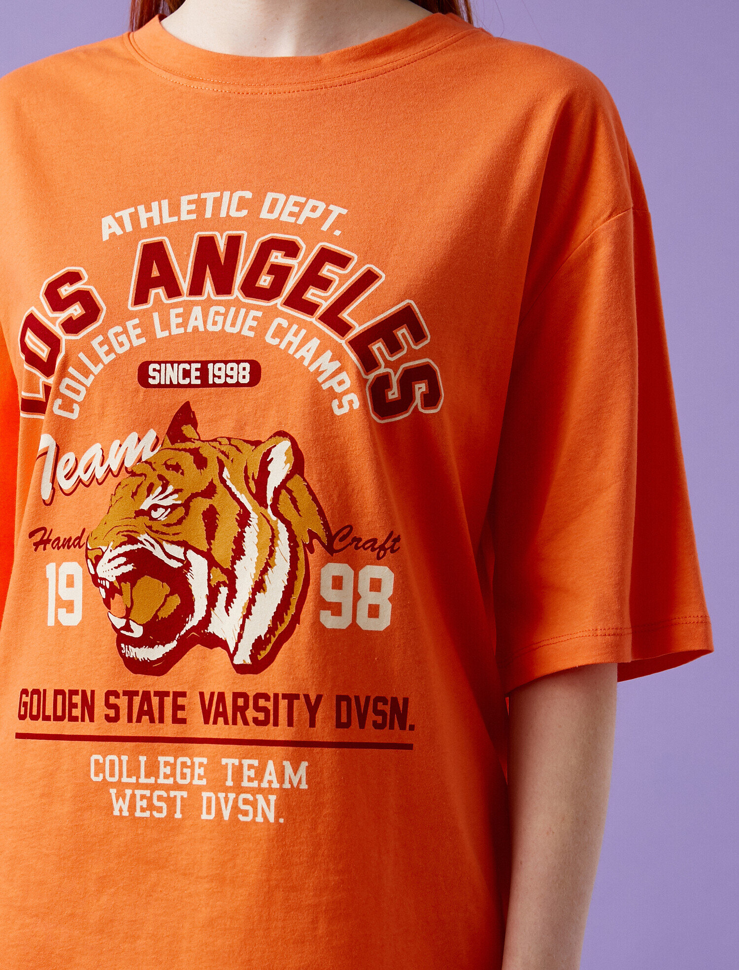   Baskılı Tişört Pamuklu Oversize