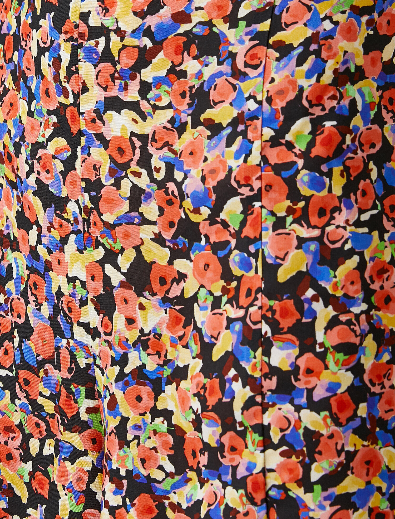 Çiçek Desenli Tulum Askılı Önü Büzgülü Sırtı Bağlama Detaylı Dekolteli