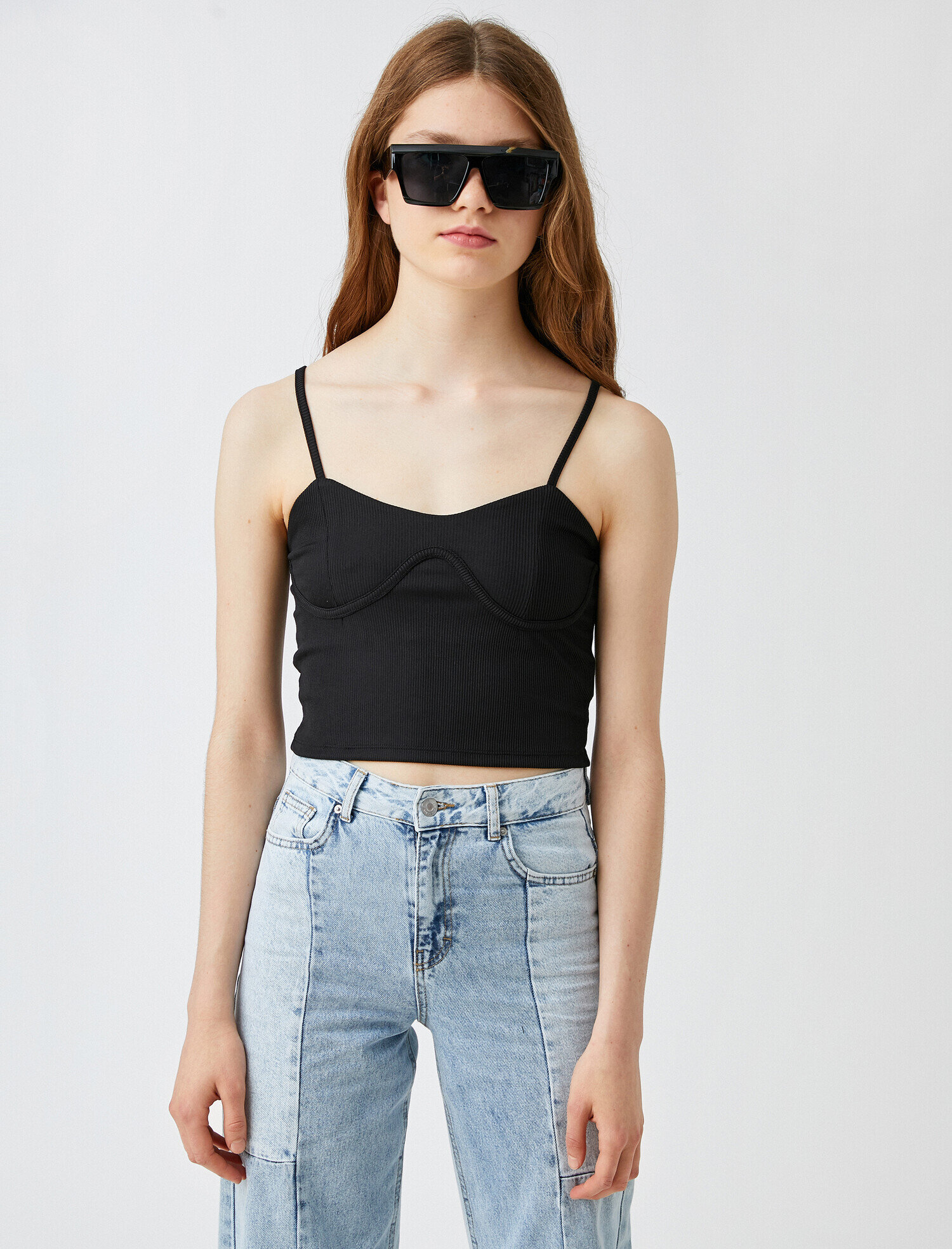   Crop Atlet İnce Askılı