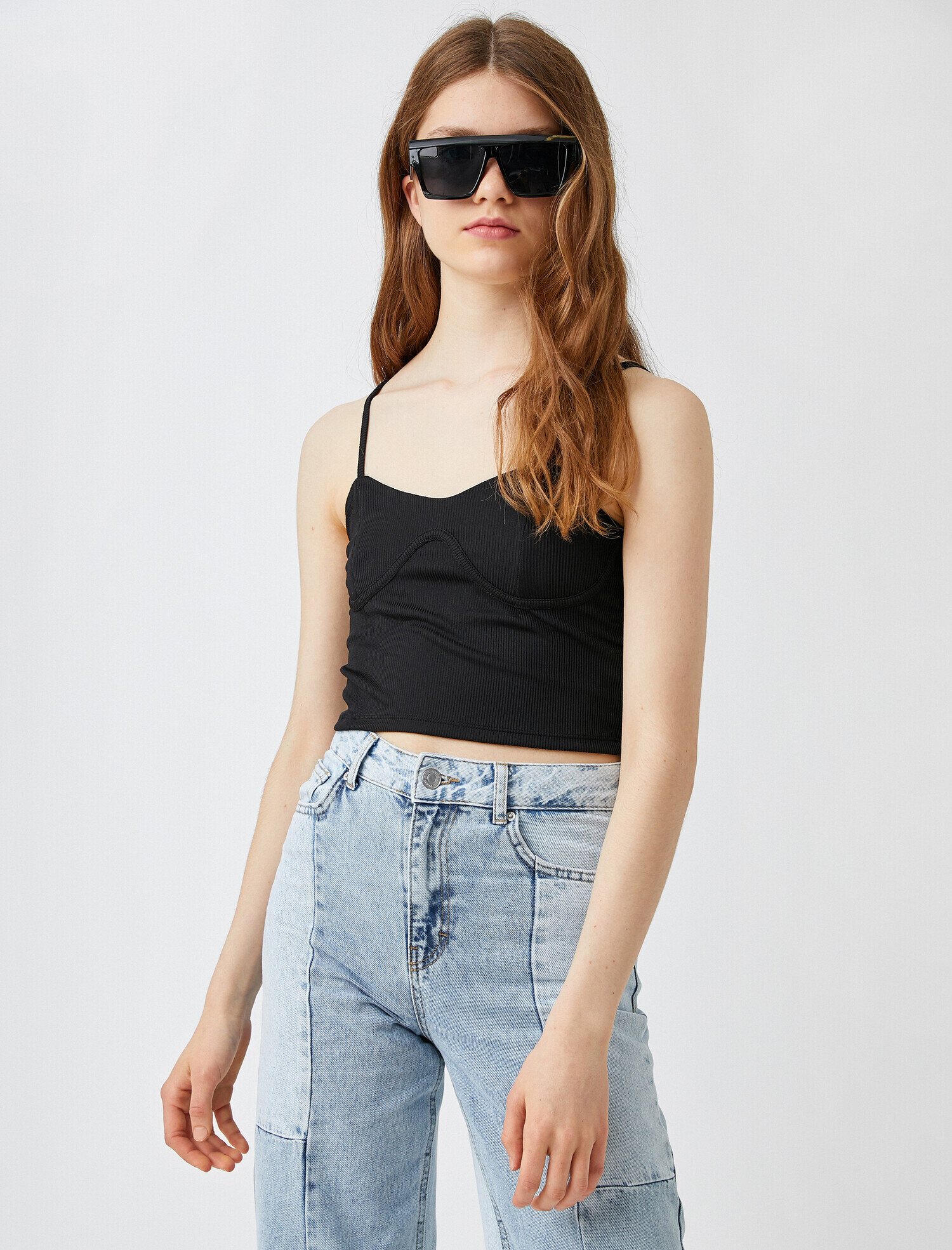   Crop Atlet İnce Askılı