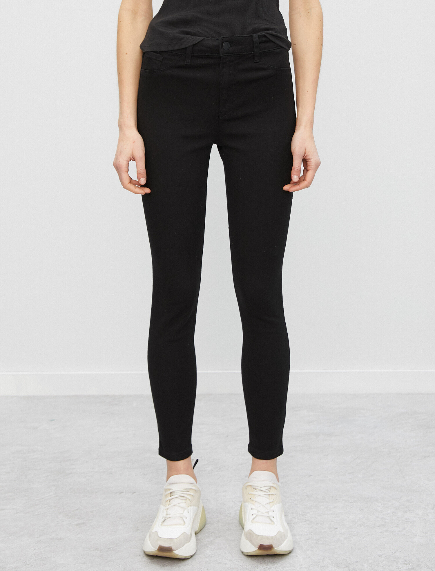   Yüksek Bel Dar Kesim Dar Paça Pantolon