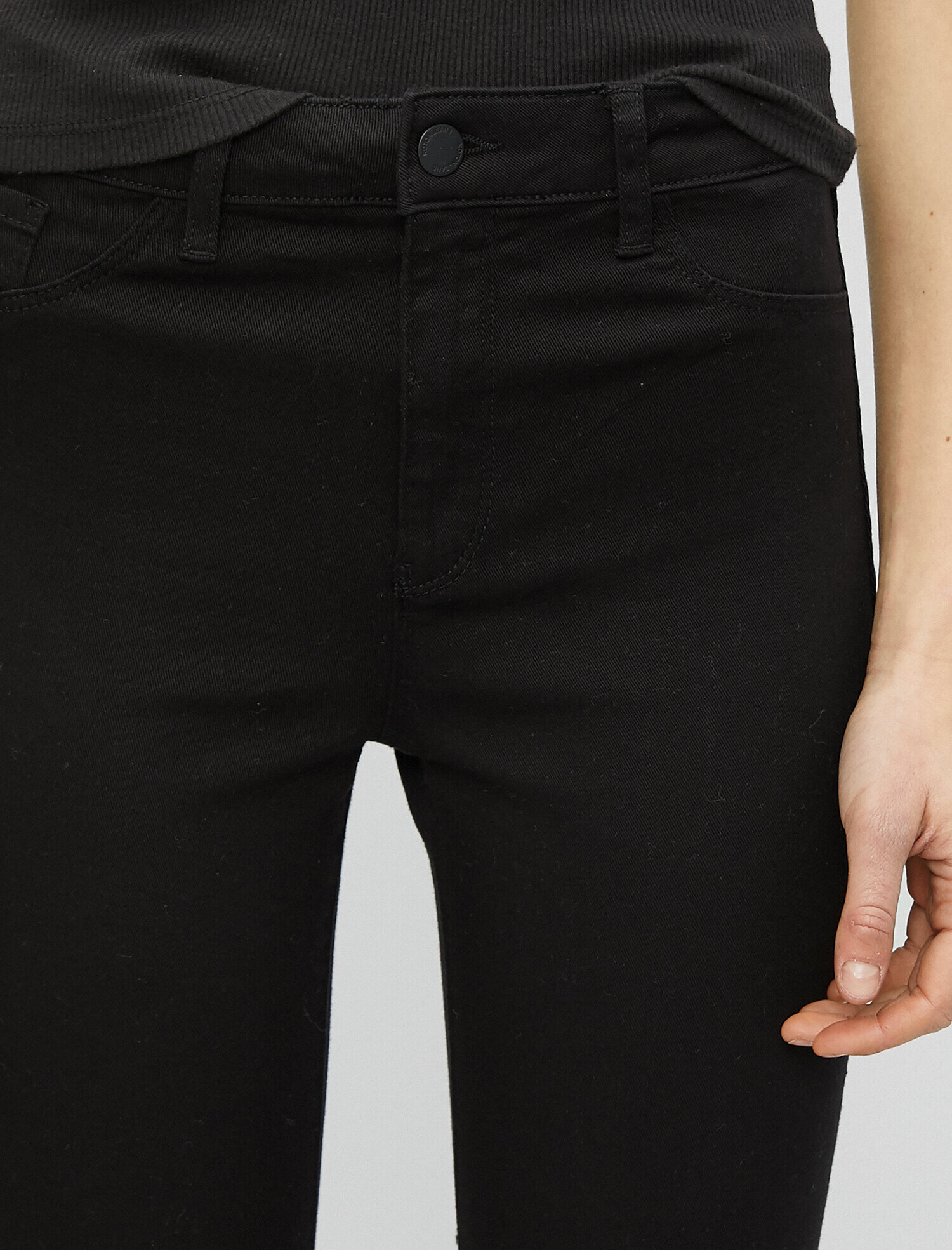   Yüksek Bel Dar Kesim Dar Paça Pantolon