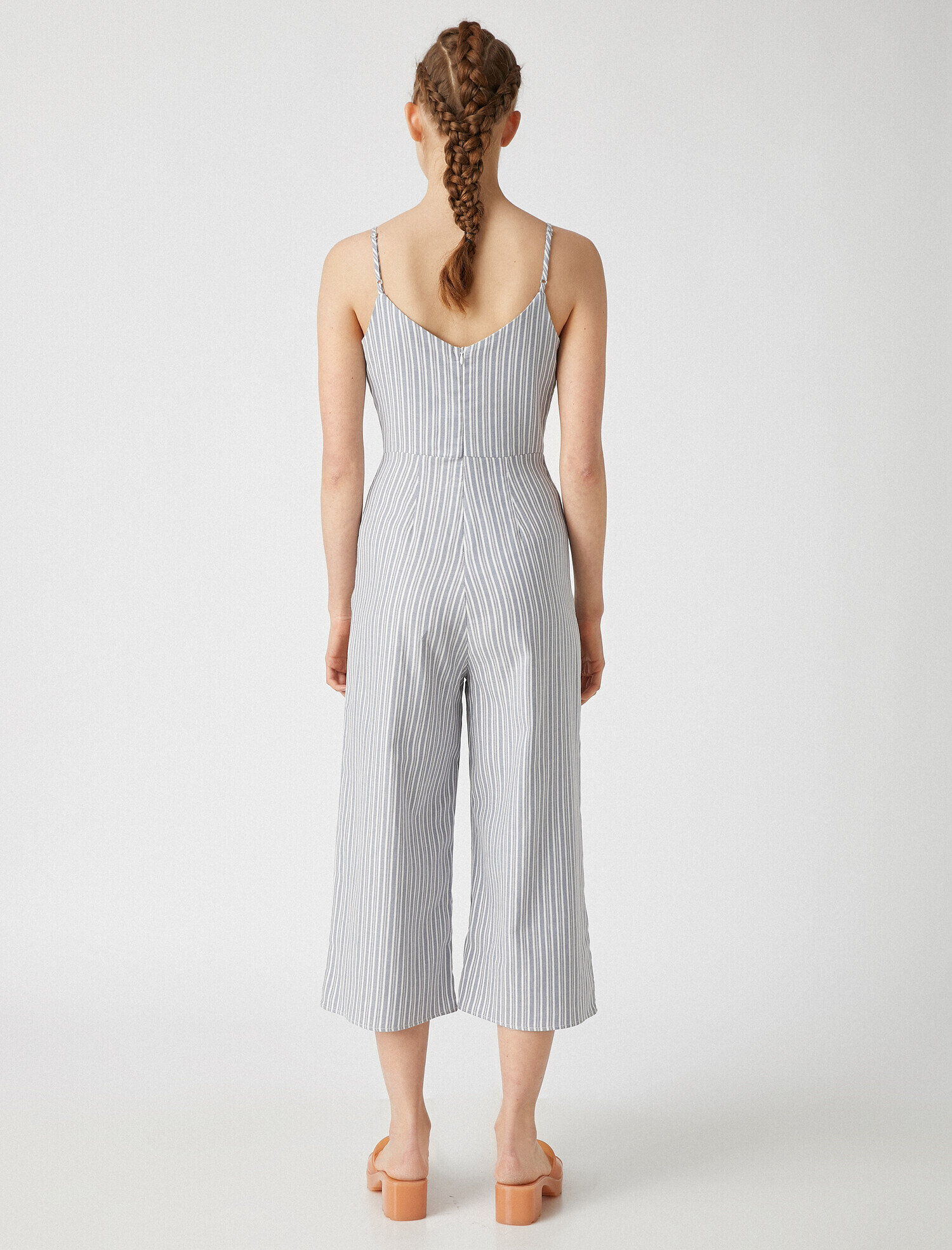 Çizgili Tulum Pamuklu