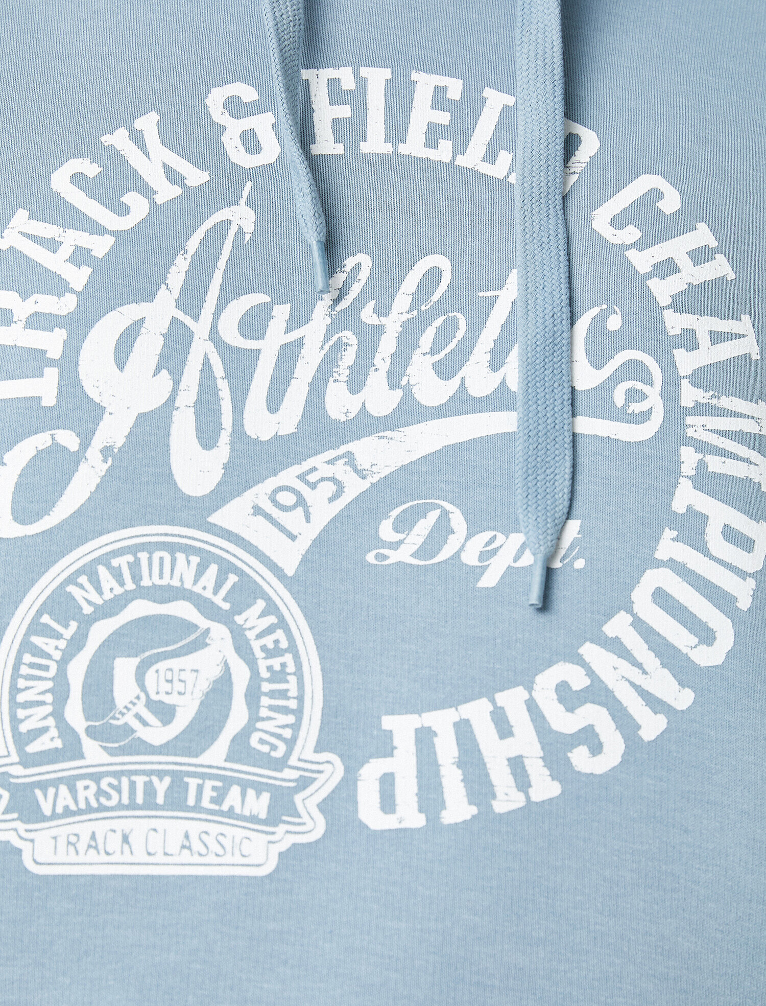   Pamuklu Kapüşonlu Yazılı Baskılı Sweatshirt