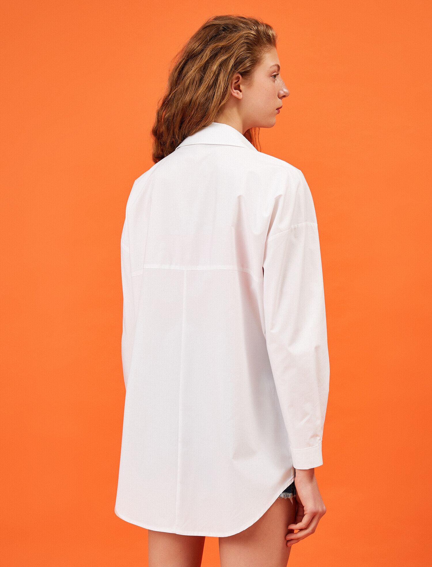   Oversize Gömlek Pamuklu