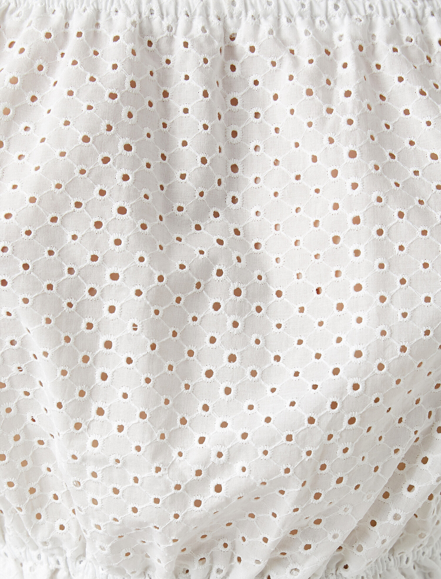   Fisto Detaylı Bluz Düşük Omuz Crop