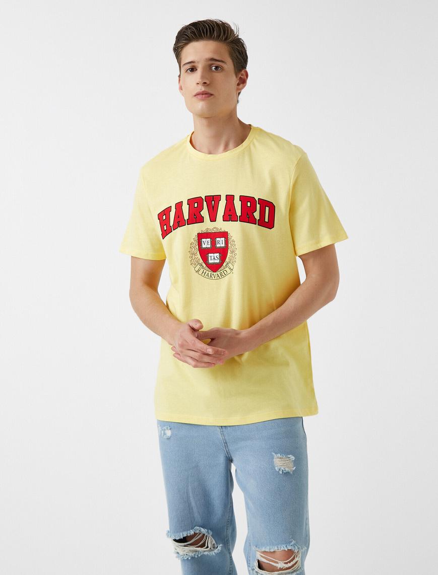   Harvard Tişört Lisanslı Pamuklu