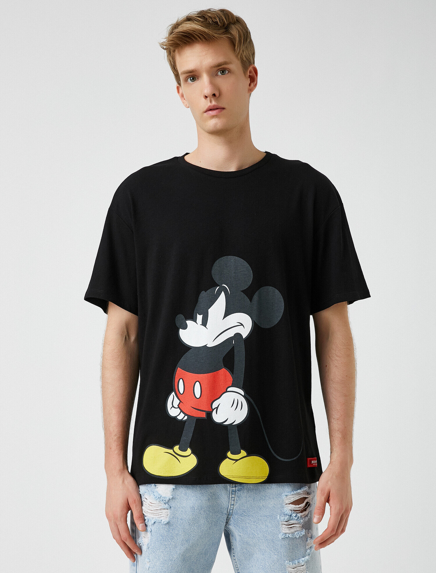   Oversize Mickey Mouse Tişört Lisanslı Pamuklu