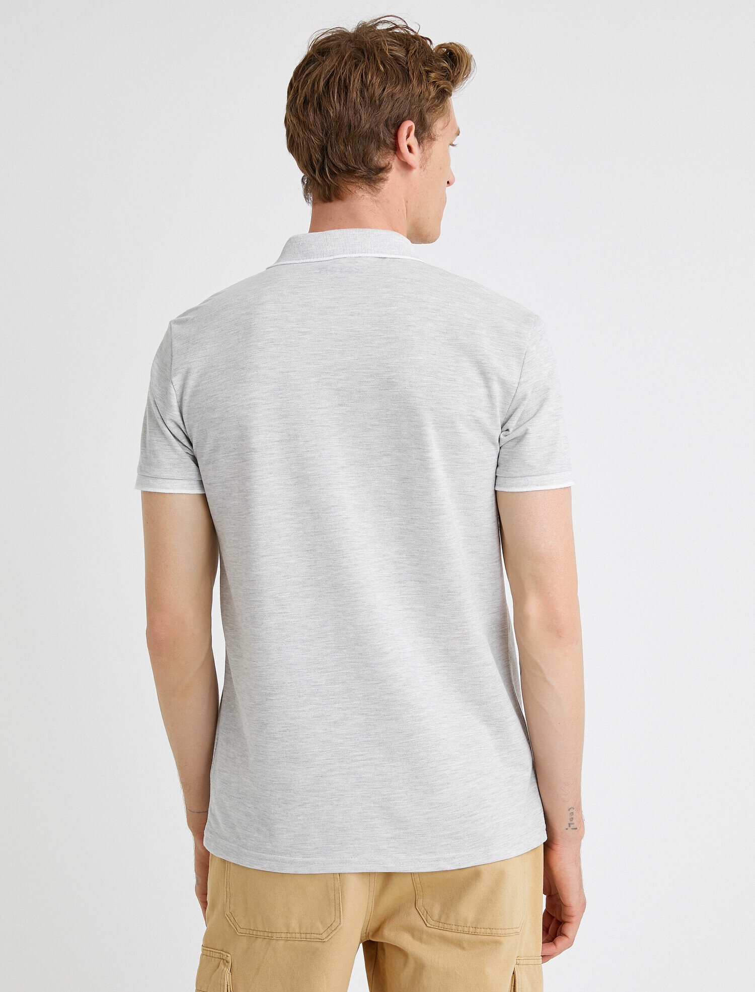   Polo Yaka Tişört Kısa Kollu Pamuklu