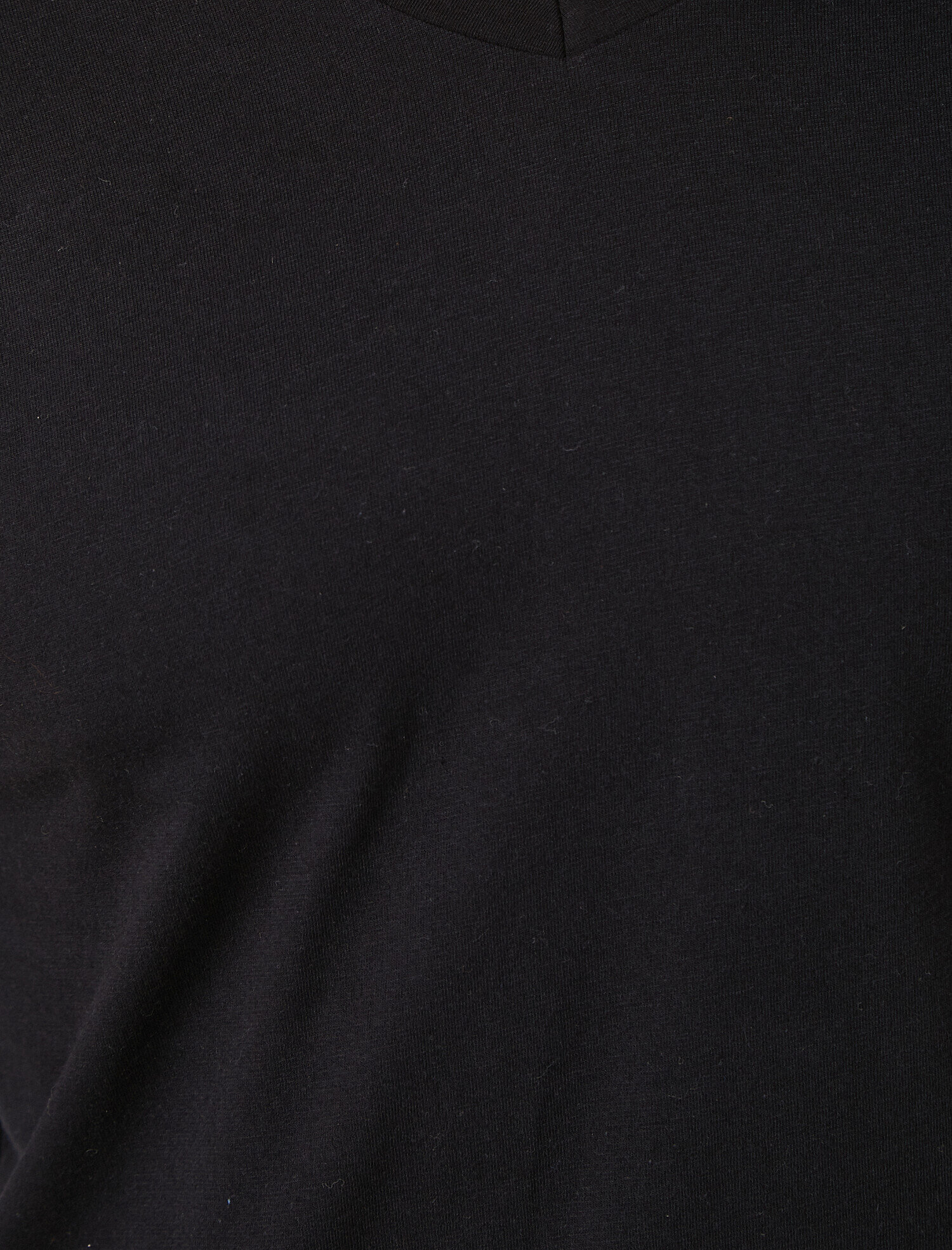   Basic V Yaka Tişört Kısa Kollu Pamuklu