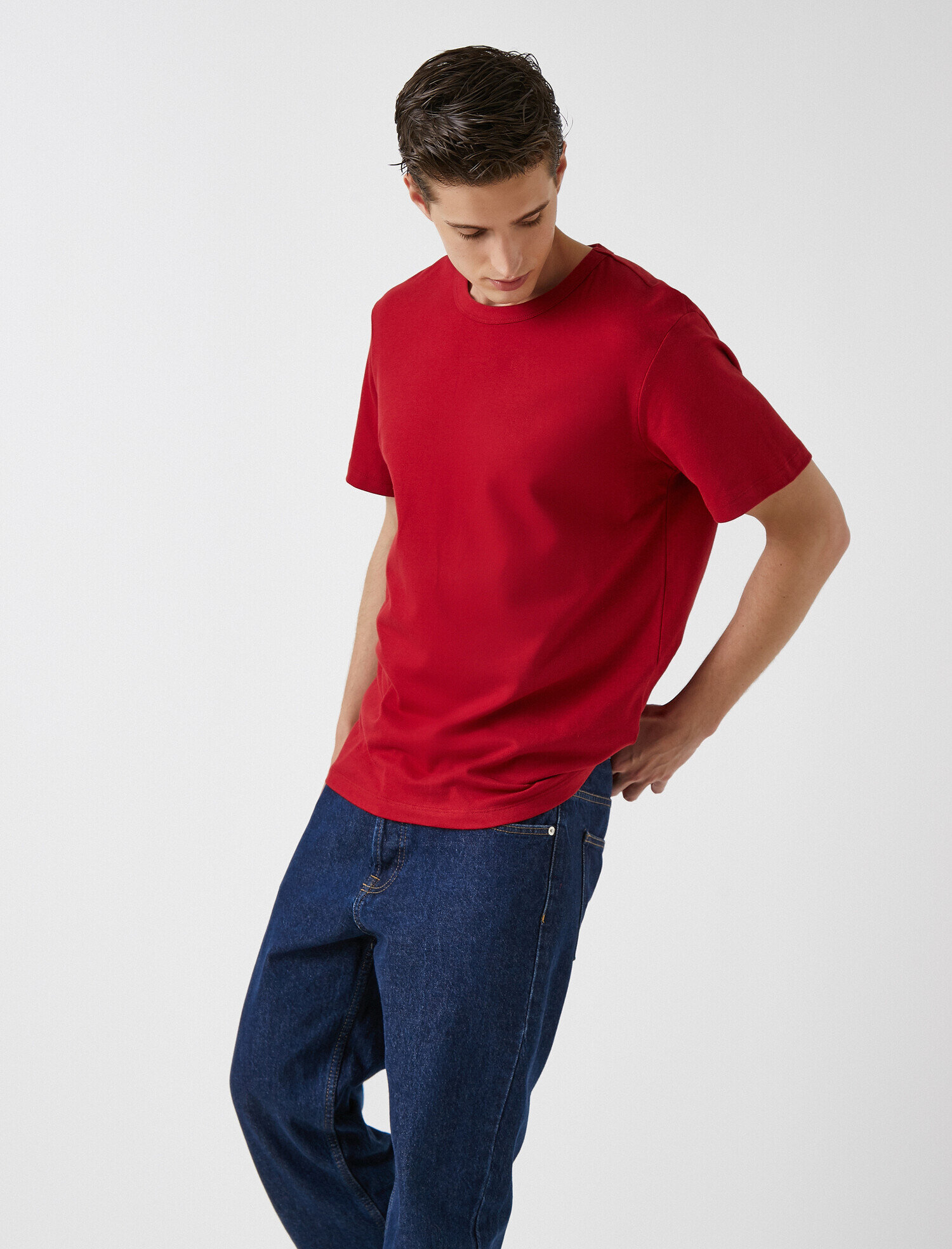   Kısa Kollu Tişört Pamuklu