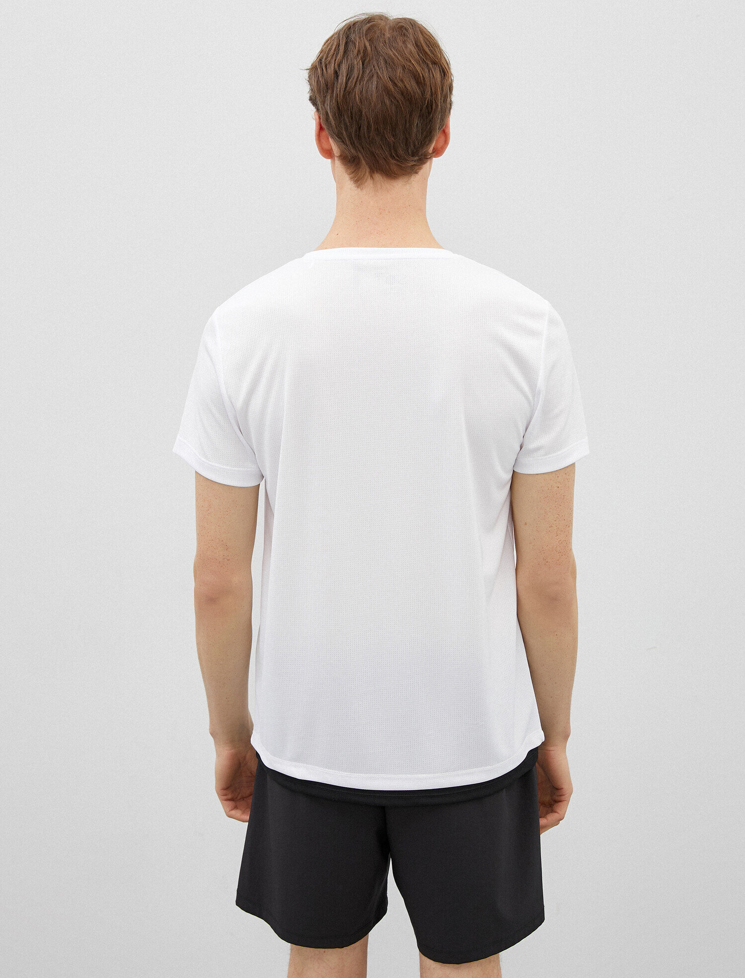   Sloganlı Baskılı Tişört Kısa Kollu Bisiklet Yaka