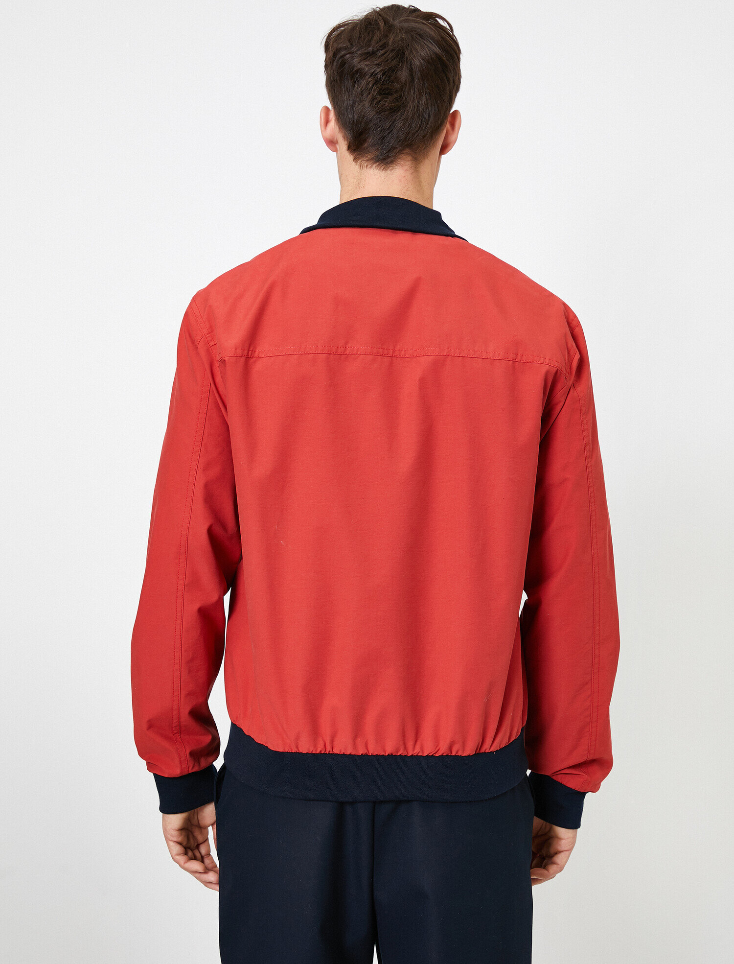 Kontrast Ribana Detaylı Fermuarlı Mont