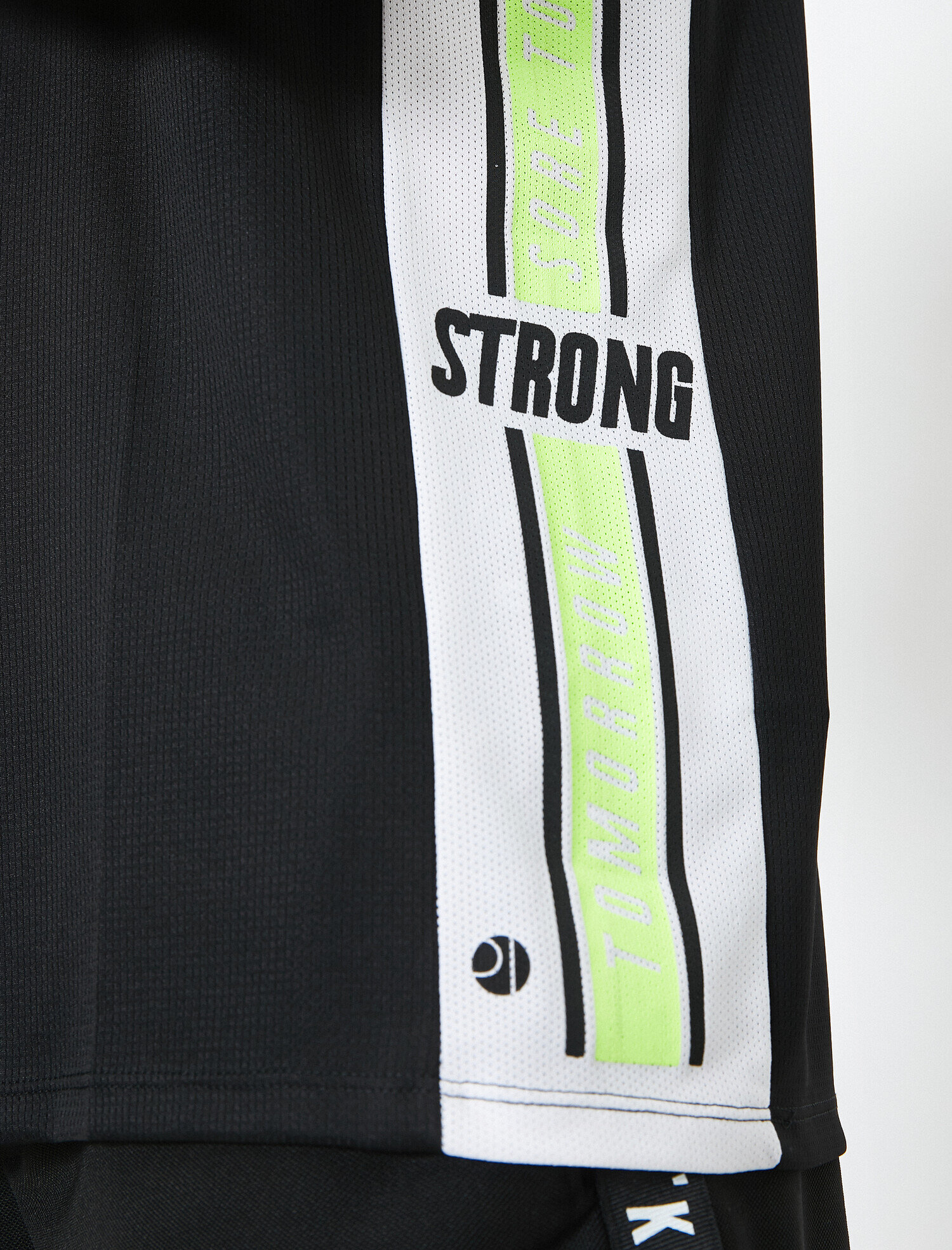   Bisiklet Yaka Yazılı Baskılı Atlet