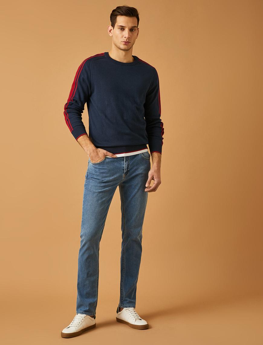   Straight Fit Boru Paça Kot Pantolon - Mark Jean