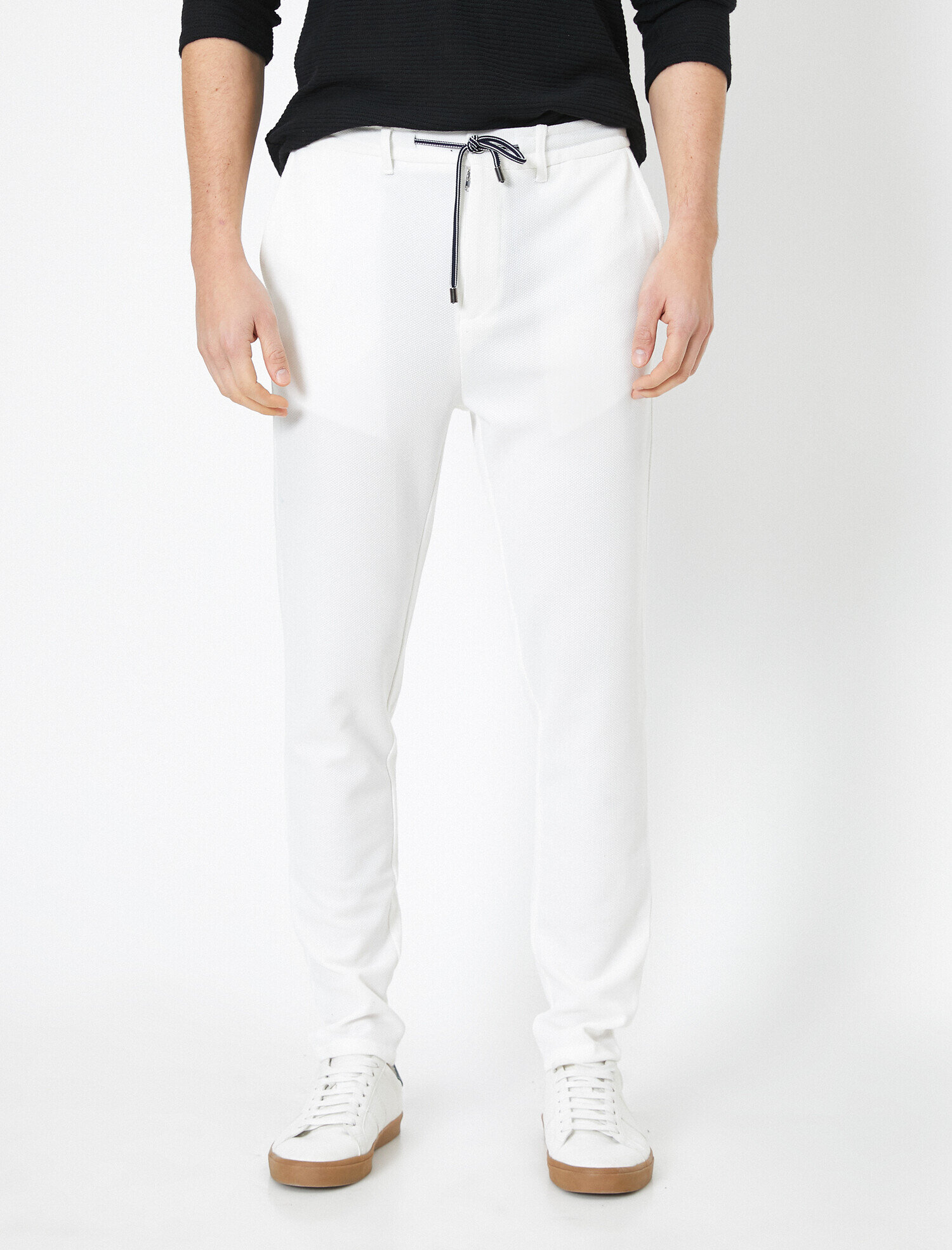   Beli Bağlamalı Cep Detaylı Dar Kesim Pantolon