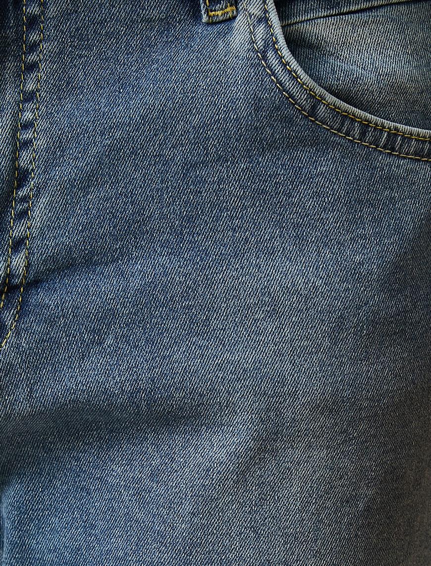   Straight Fit Boru Paça Kot Pantolon - Mark Jean