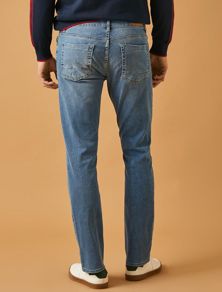   Straight Fit Boru Paça Kot Pantolon - Mark Jean
