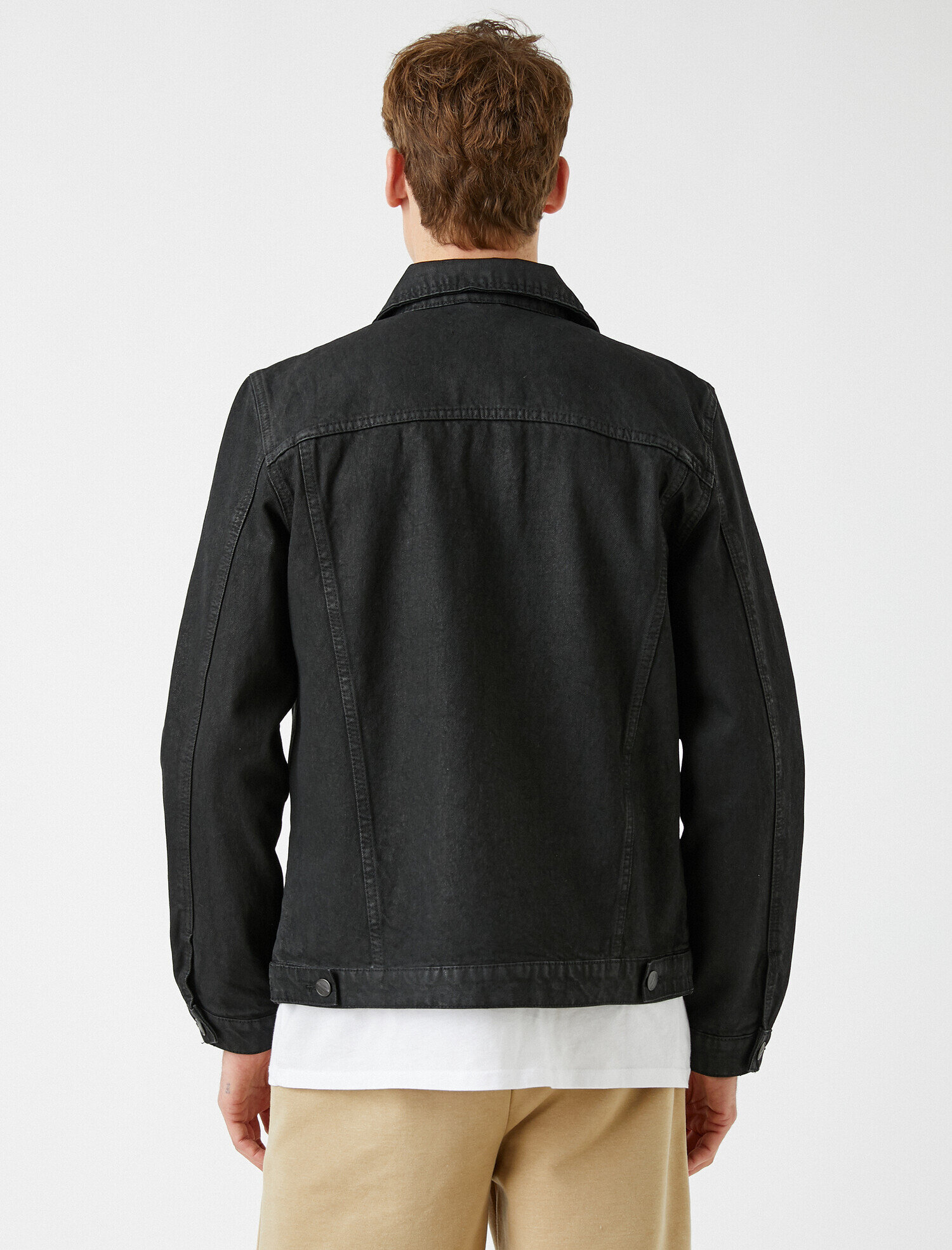   Yakası Suni Kürklü Pamuklu Jean Ceket