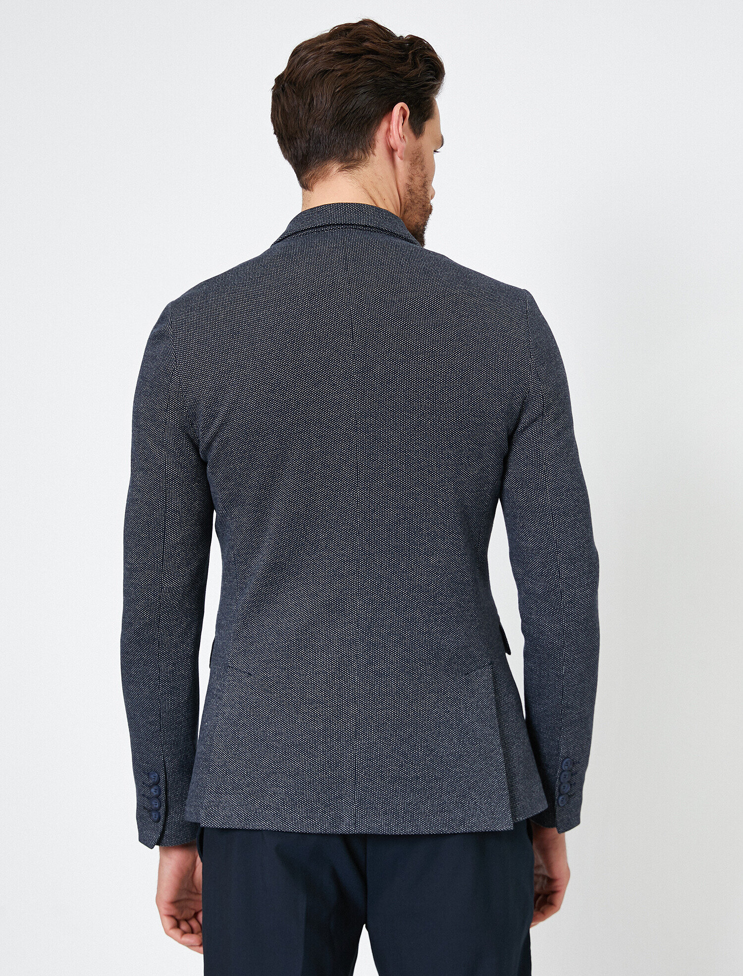 Cep Detaylı Düğmeli Blazer Ceket