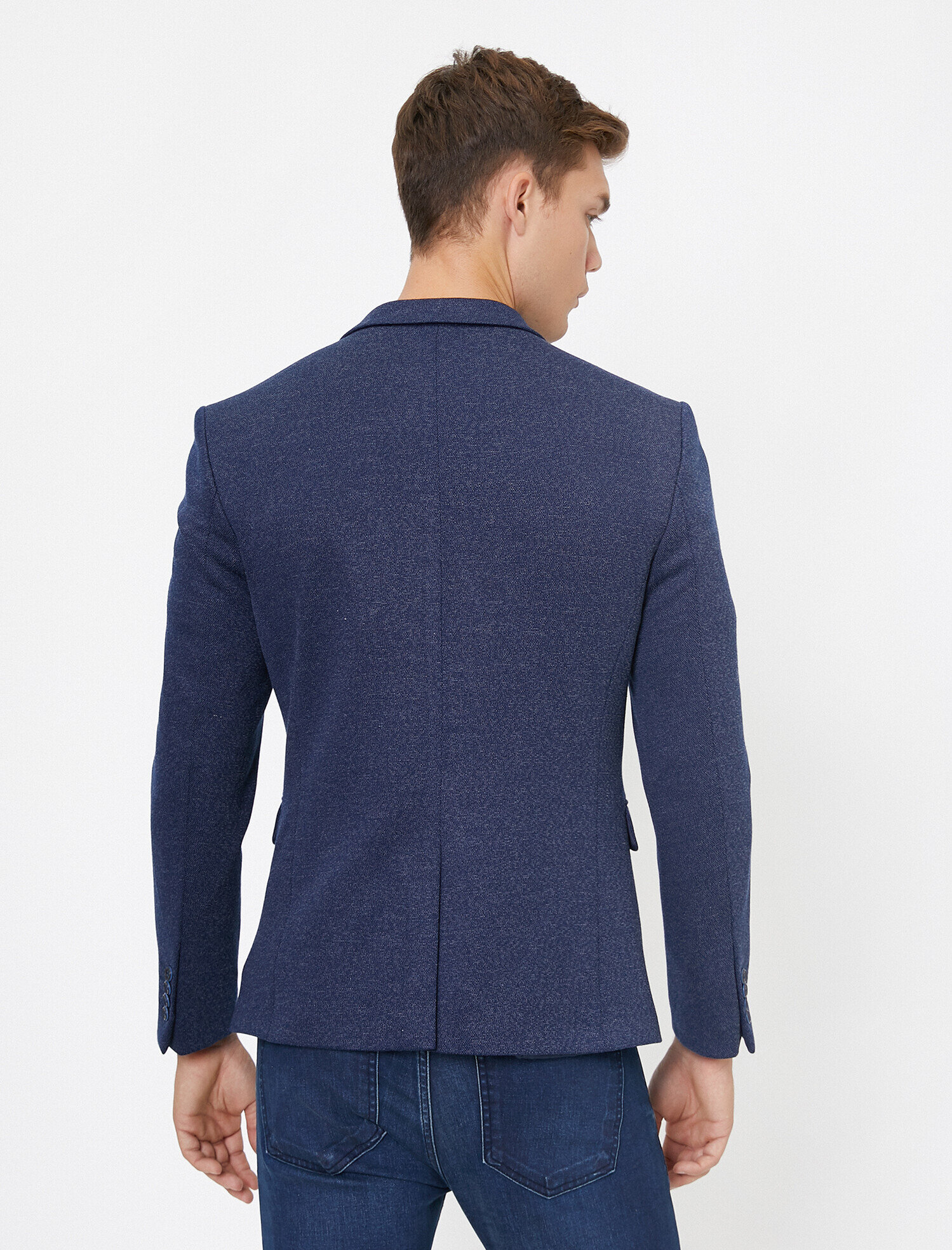   Cep Detaylı Düğmeli Blazer Ceket